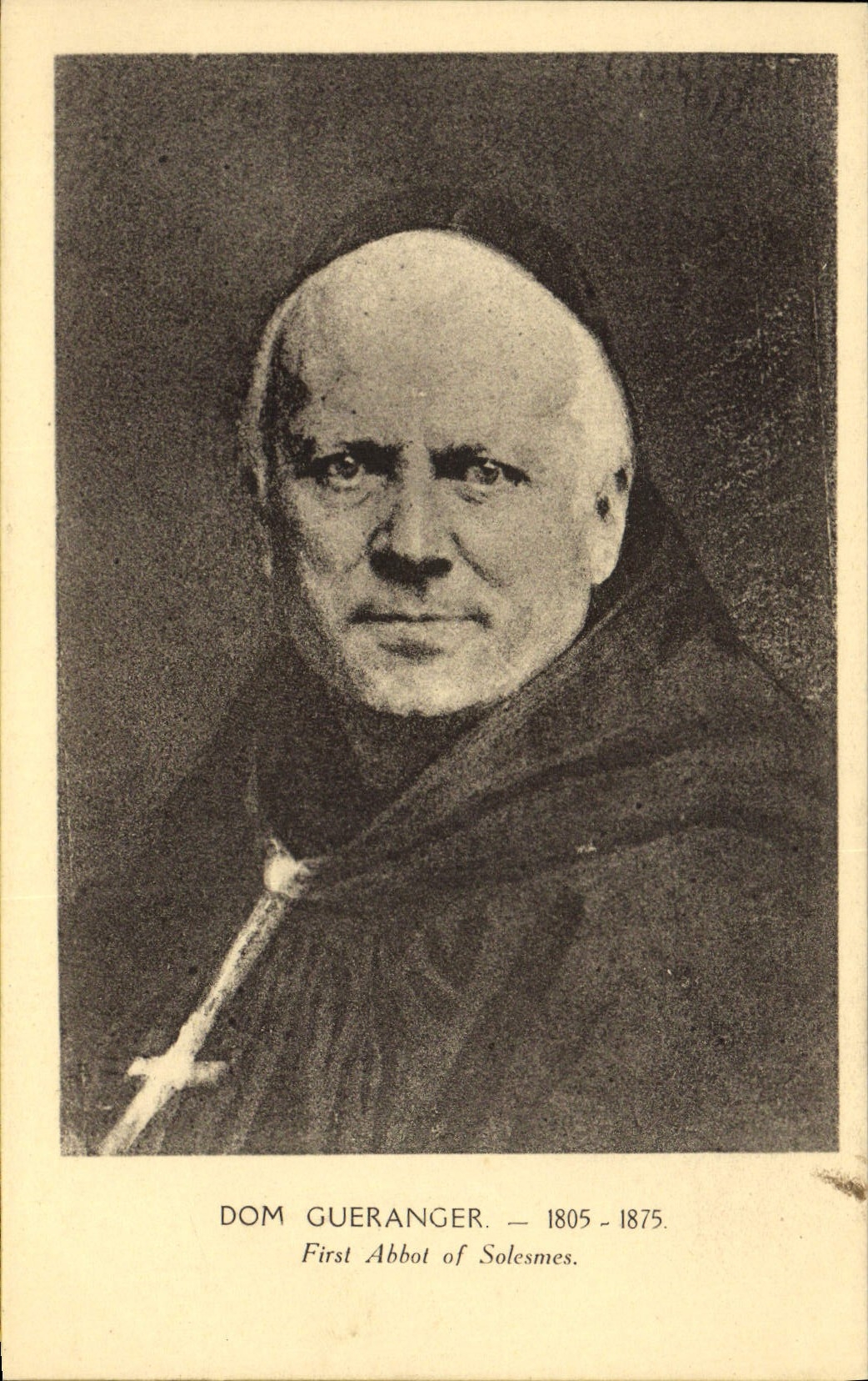 VINTAGE POSTCARD Dom Gueranger Solesmes