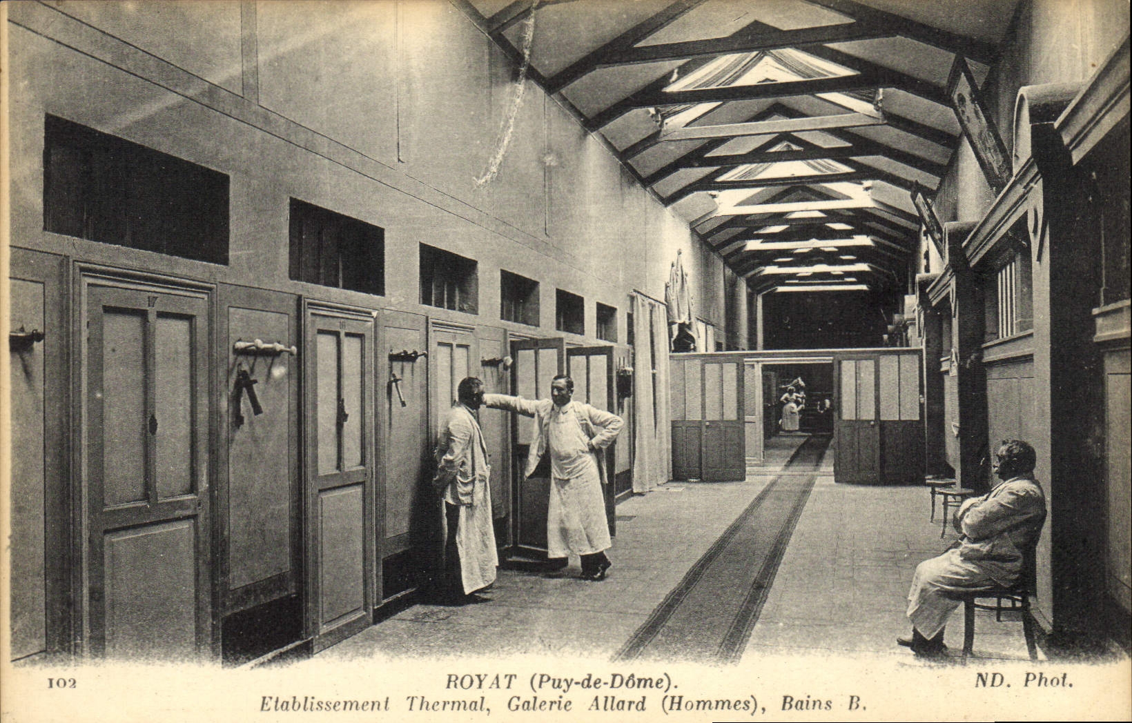 VINTAGE POSTCARD Hydrotherapy Royat Hydropathic establishment Allard Gallery