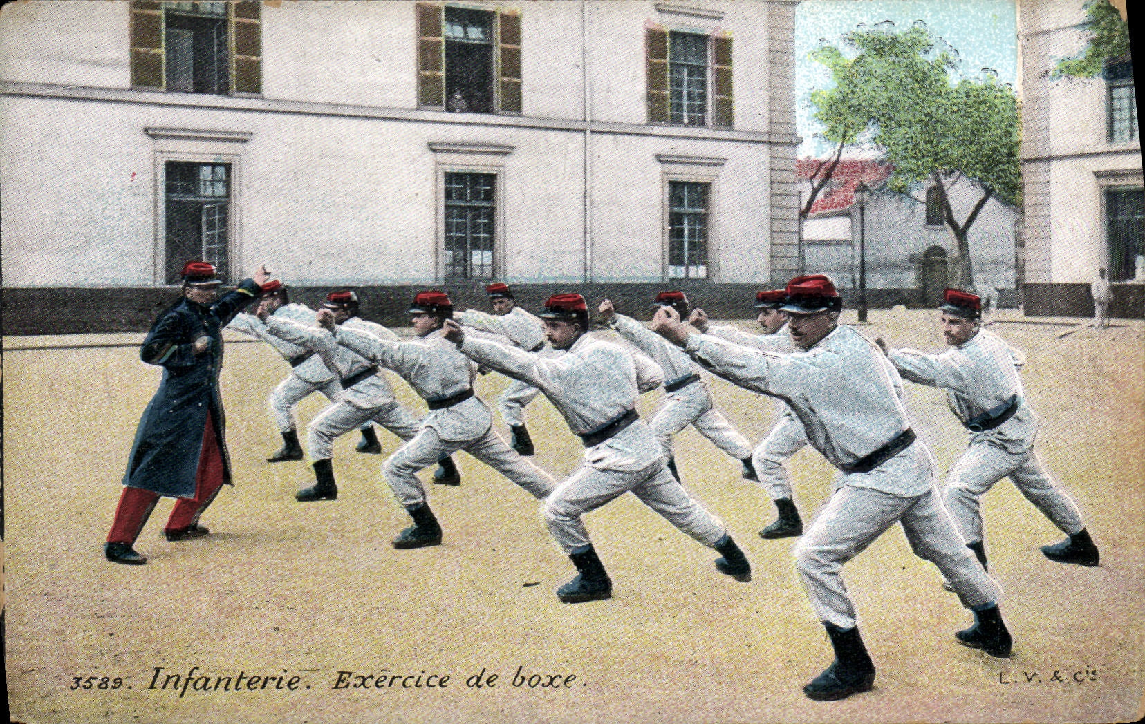CPA Boxe Infanterie Exercice