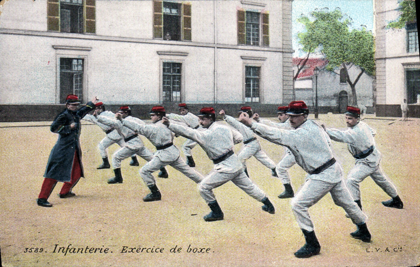 CPA Boxe Infanterie Exercice Militaria