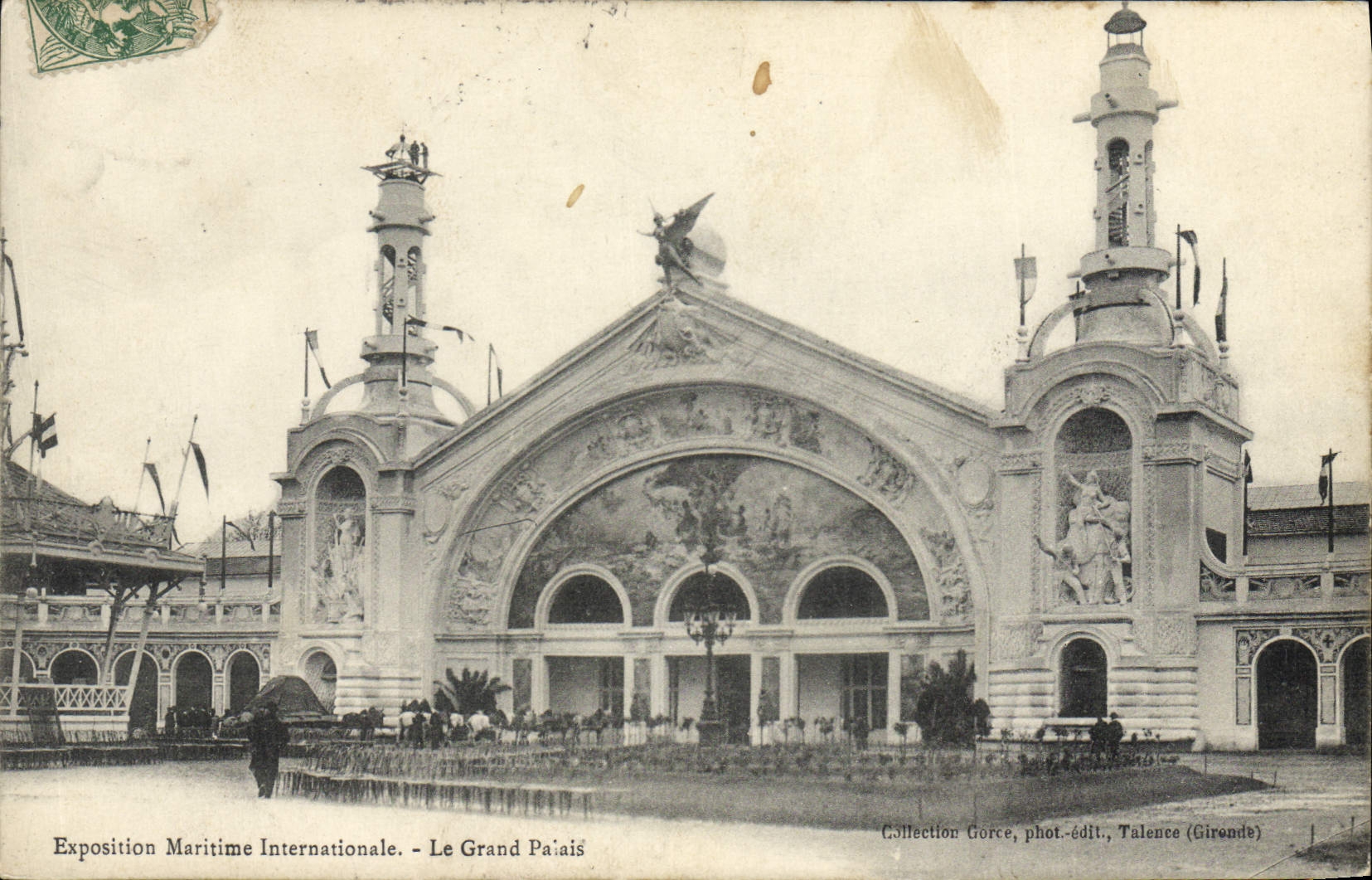 VINTAGE POSTCARD Boat Fair maritime international the large palace