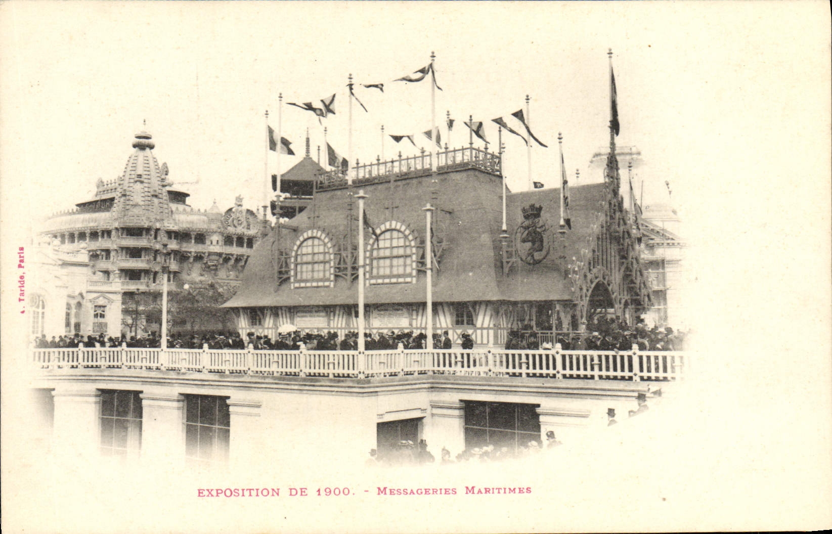 CPA Bateau Exposition de 1900 Paris Messageries Maritimes 