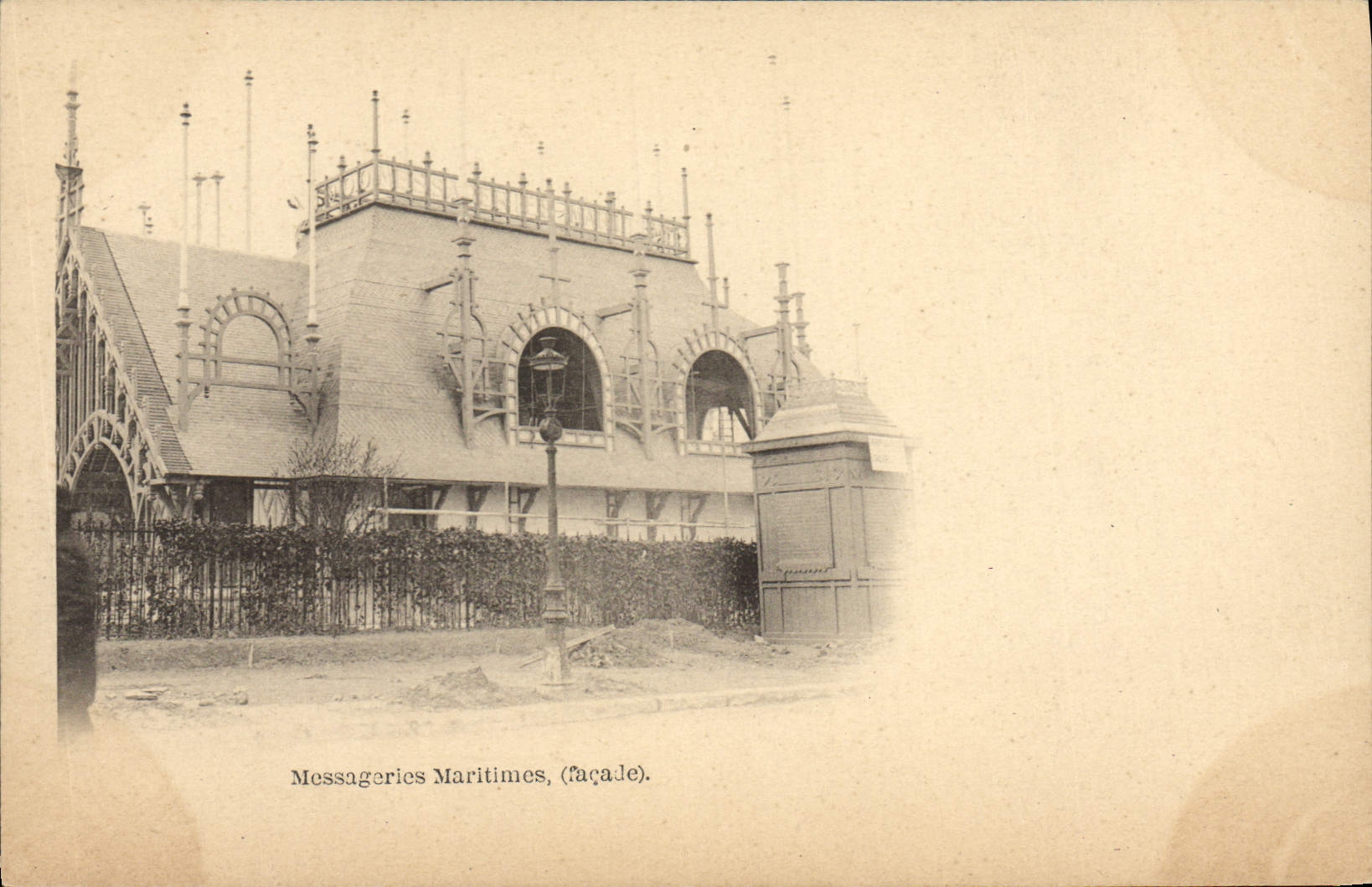 CPA Bateau Exposition de 1900 Paris Messageries Maritimes