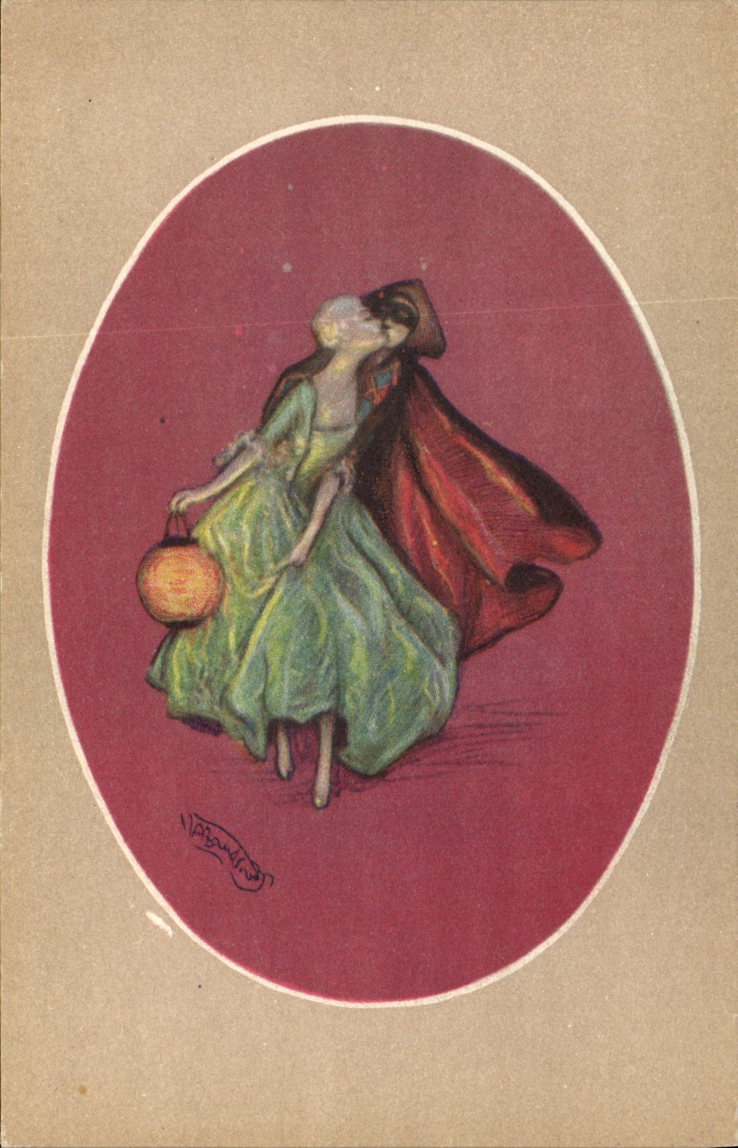 CPA Fantaisie Illustrateur Femme