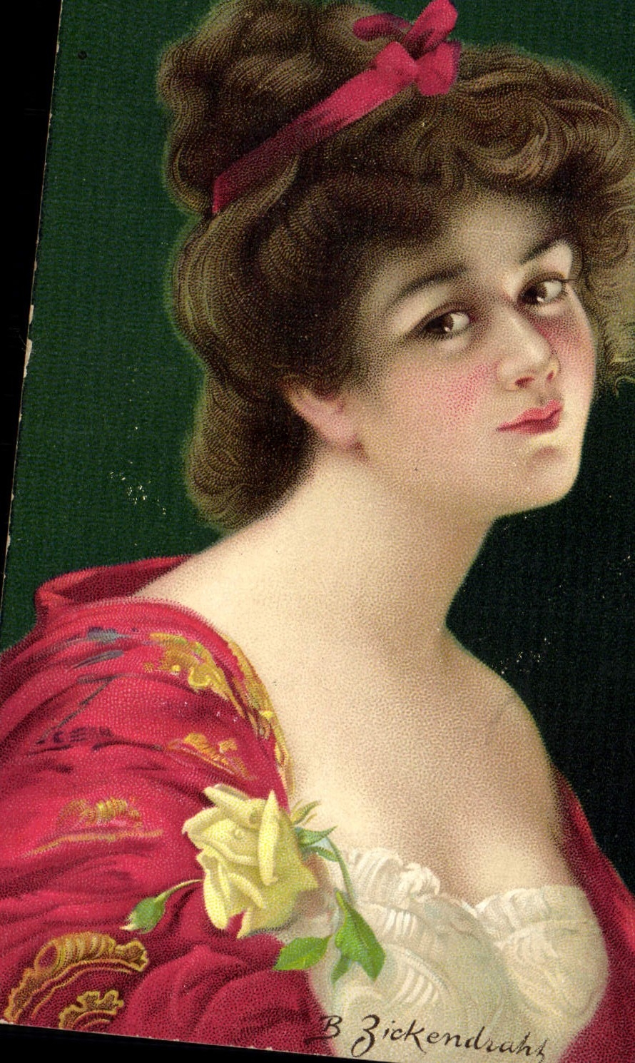 CPA Fantaisie Illustrateur Femme 