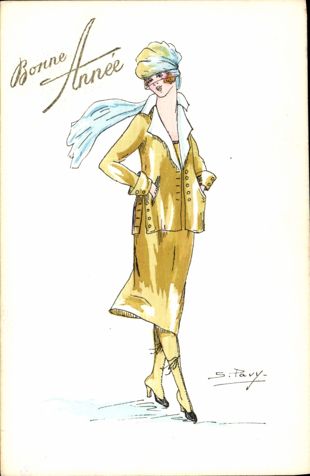 CPA Fantaisie Illustrateur Femme Pavy