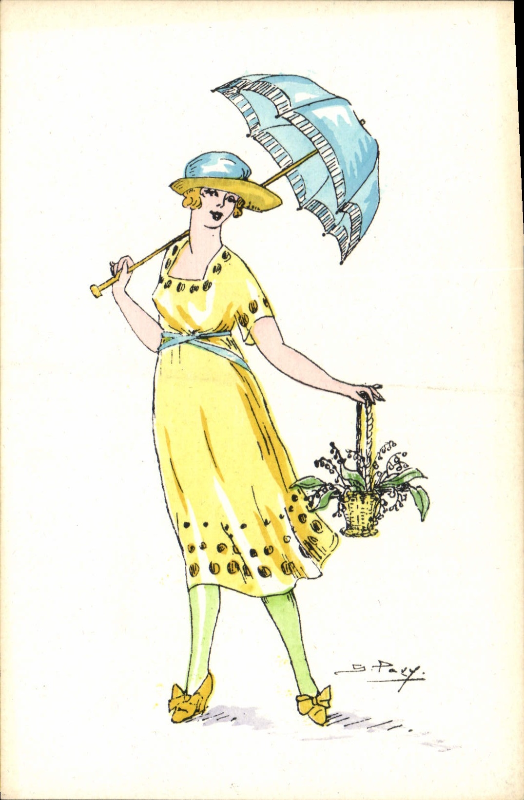 CPA Fantaisie Illustrateur Femme Pavy