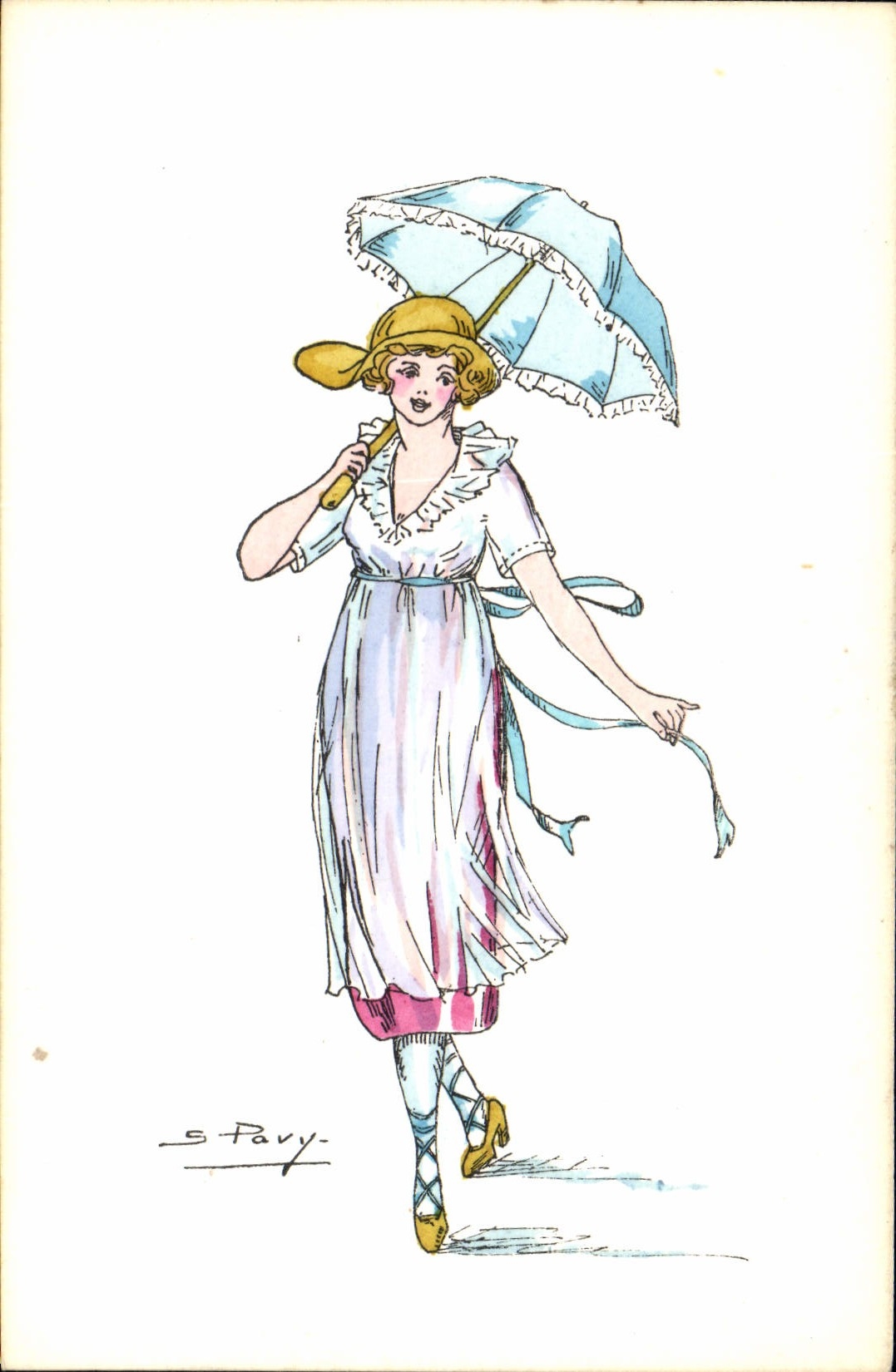 CPA Fantaisie Illustrateur Femme Pavy