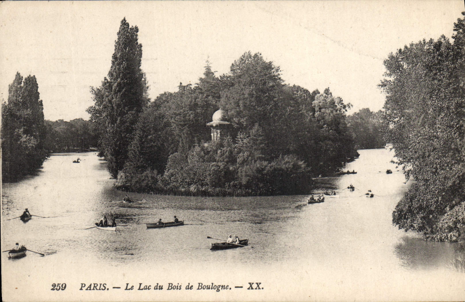CPA Paris Le lac Du Bois De Boulogne