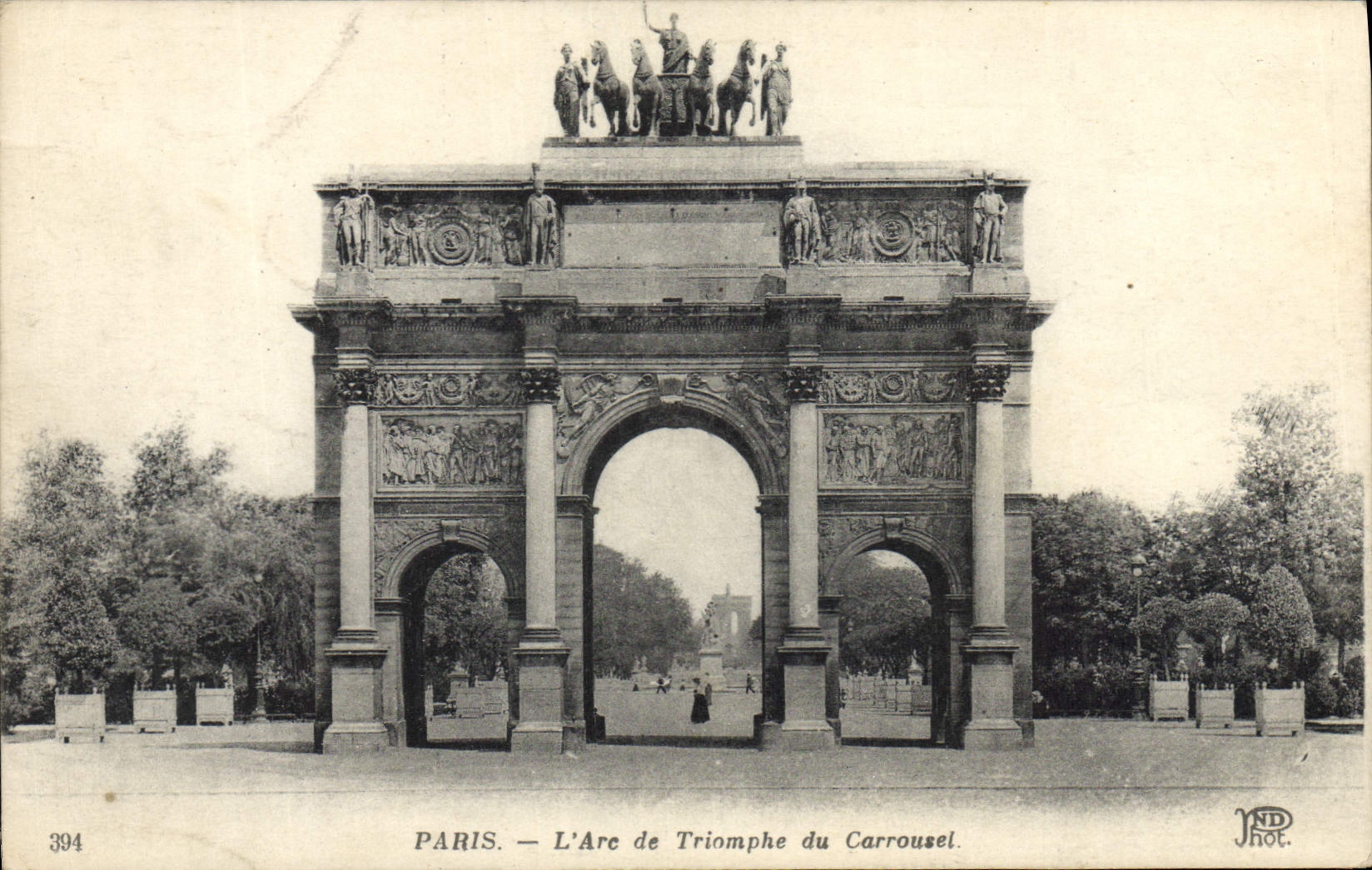 CPA Paris L'Arc De Triomphe Du Carrousel