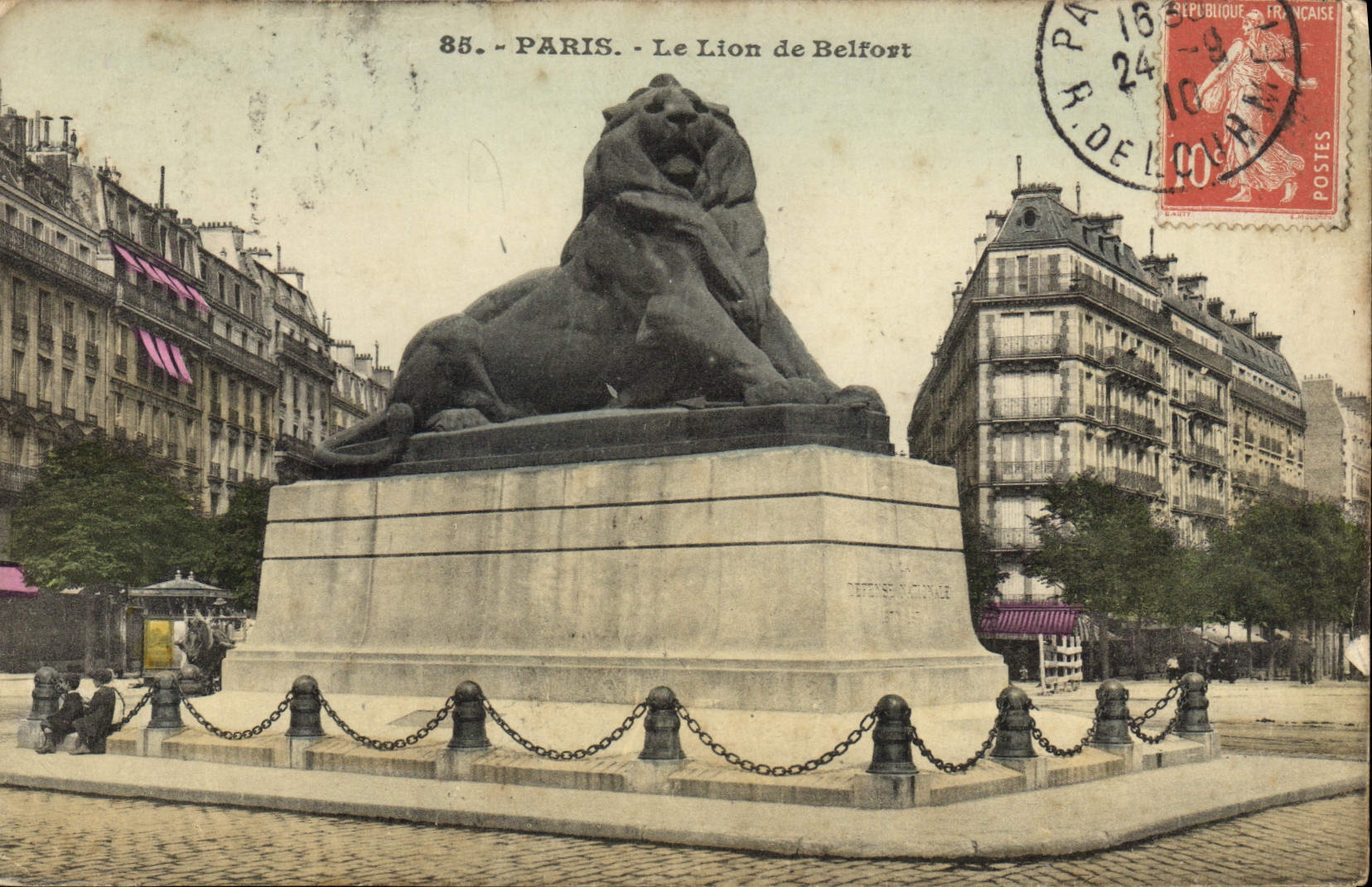 CPA Paris Le Lion de Belfort