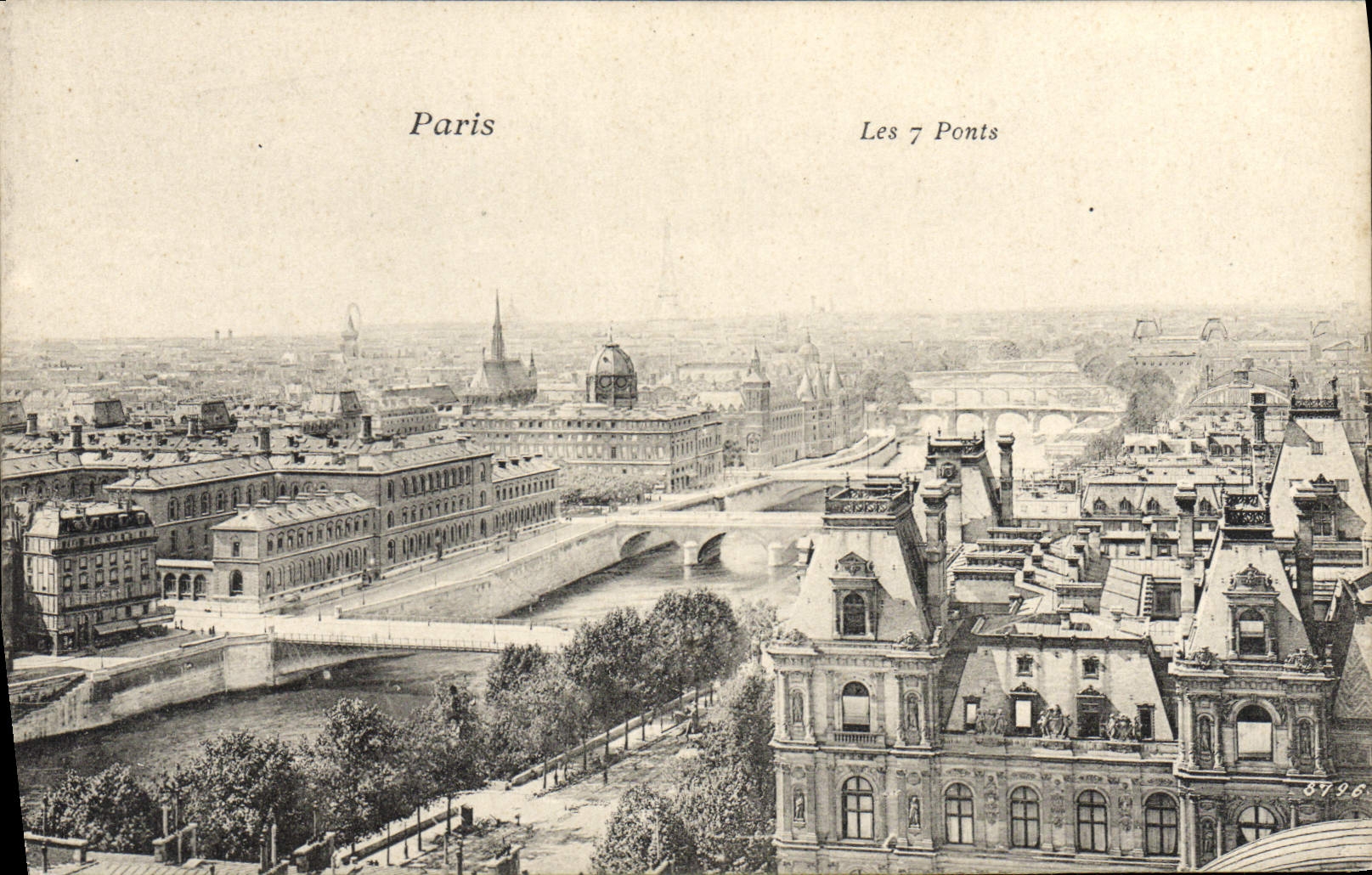 CPA Paris Les 7 Ponts