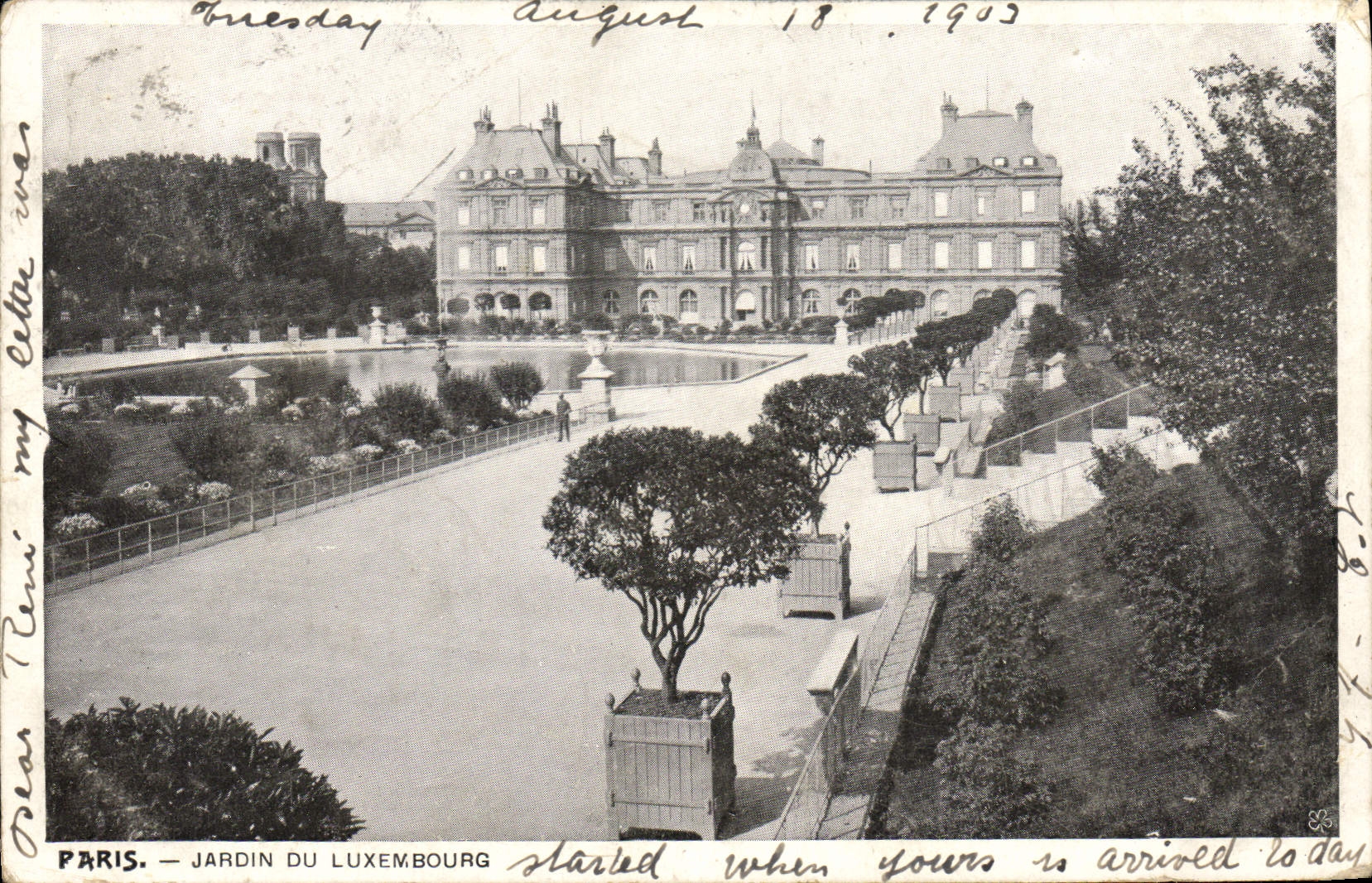 CPA Paris Jardin Du Luxembourg