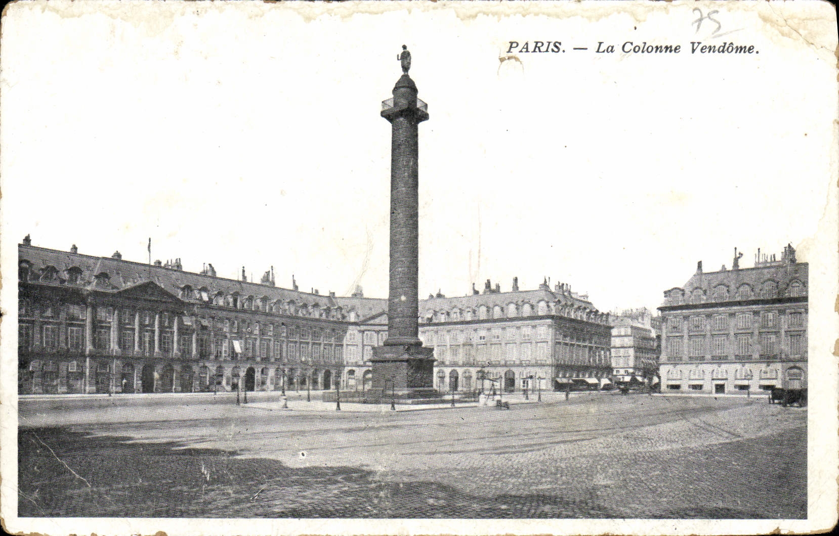 CPA Paris La Colonne Vendome