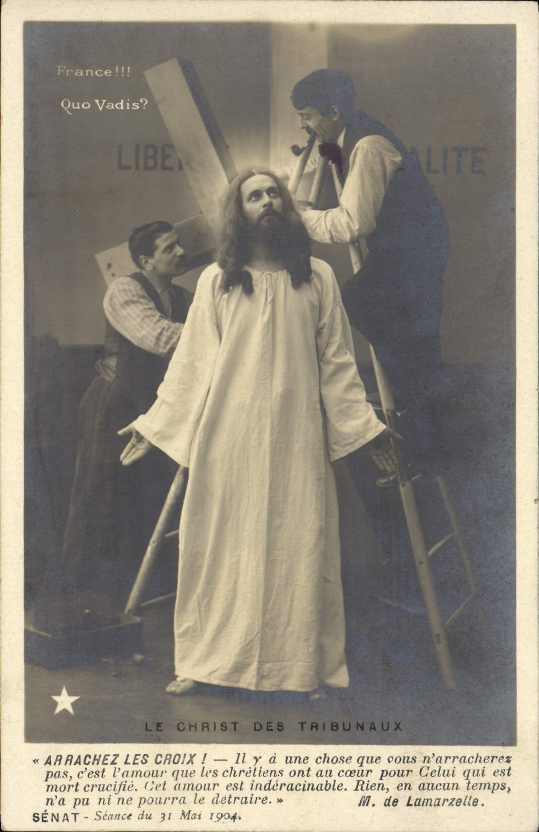 VINTAGE POSTCARD the Christ of the Courts