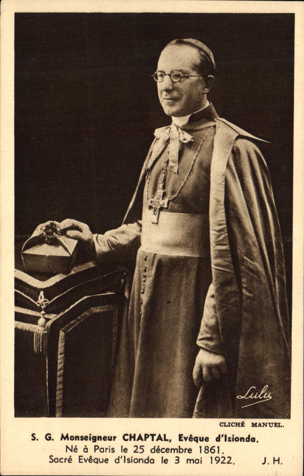 CPA SG Monseigneur Chaptal Eveque d'Isionda 