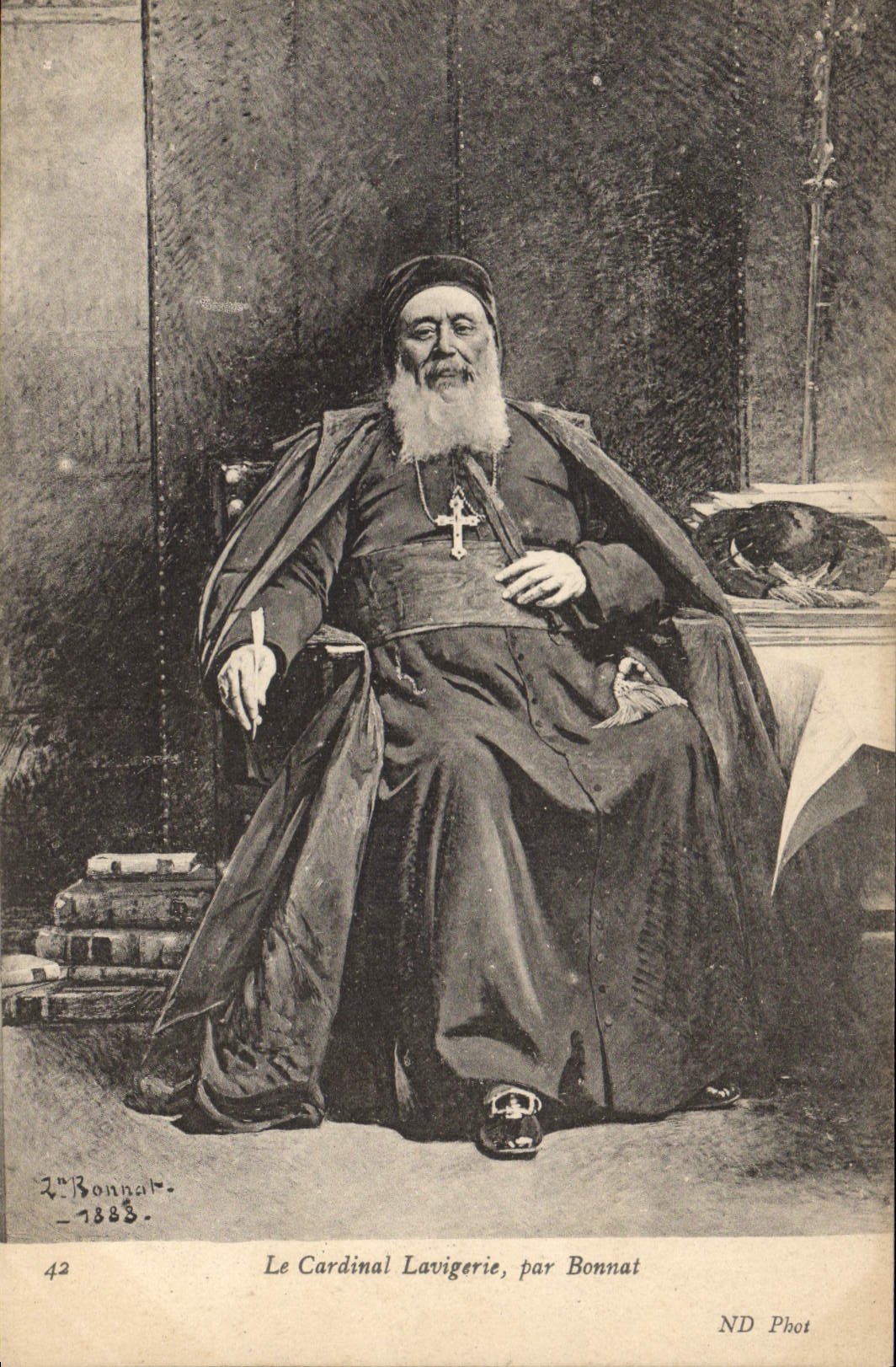 VINTAGE POSTCARD the Lavigerie cardinal by Bonnat