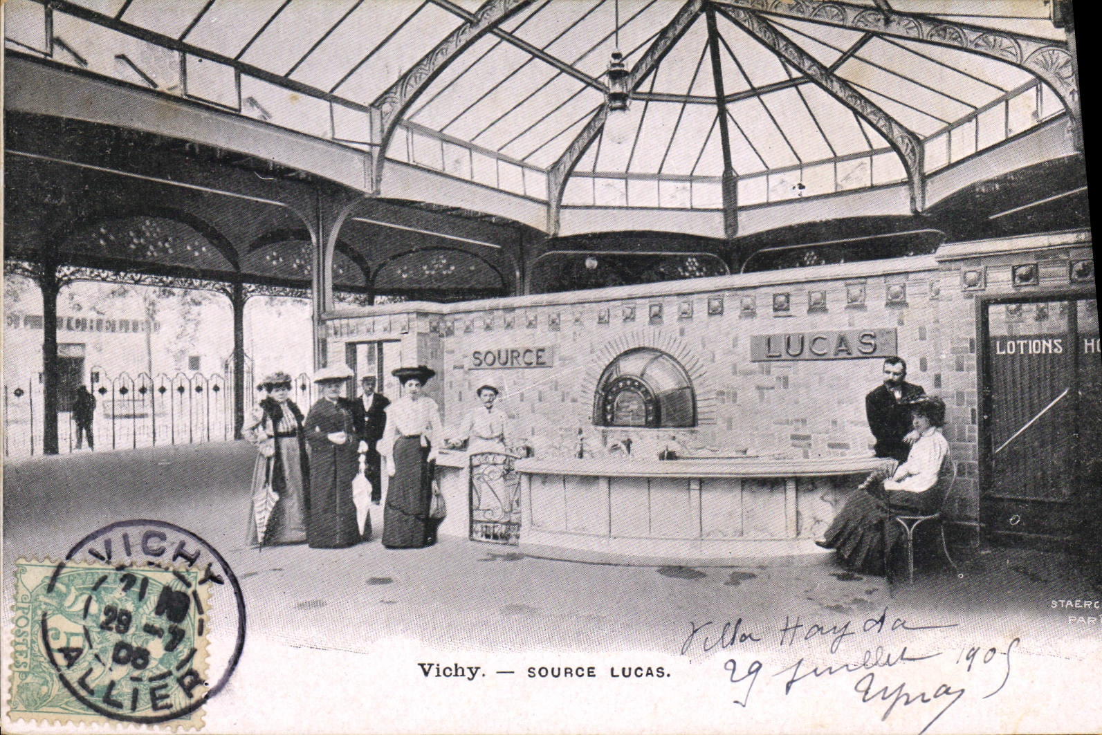 CPA Thermalisme Vichy Source Lucas