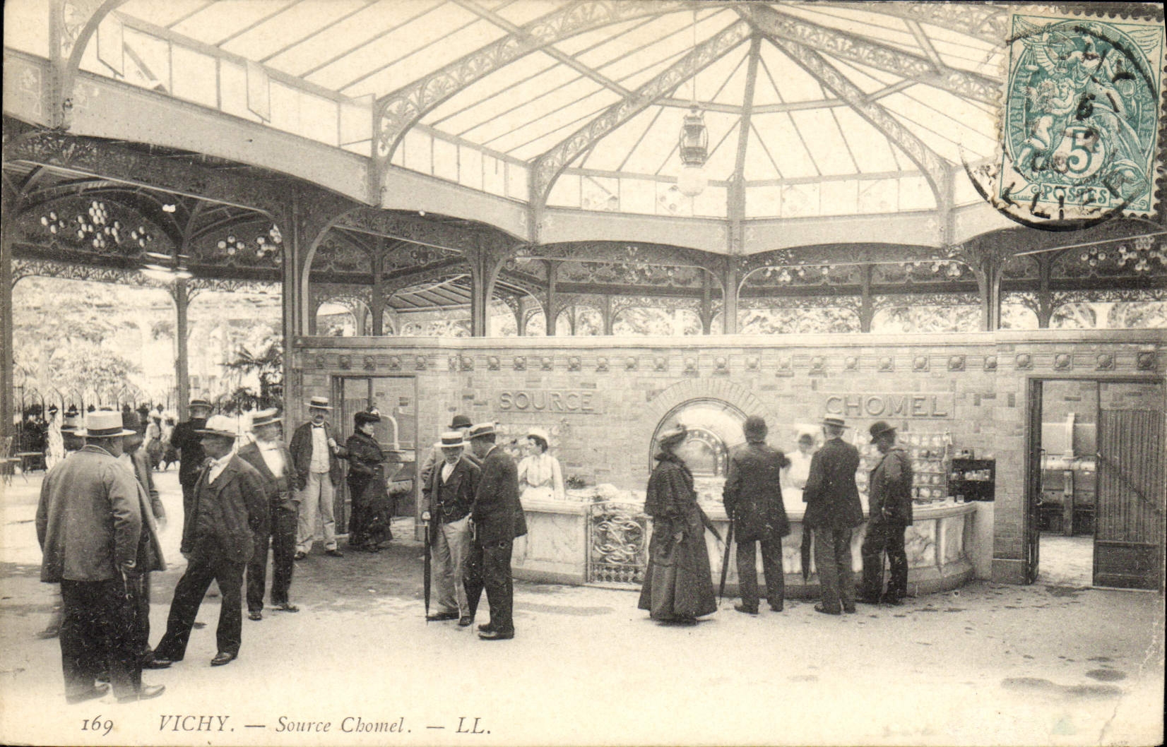 CPA Thermalisme Vichy Source Chomel