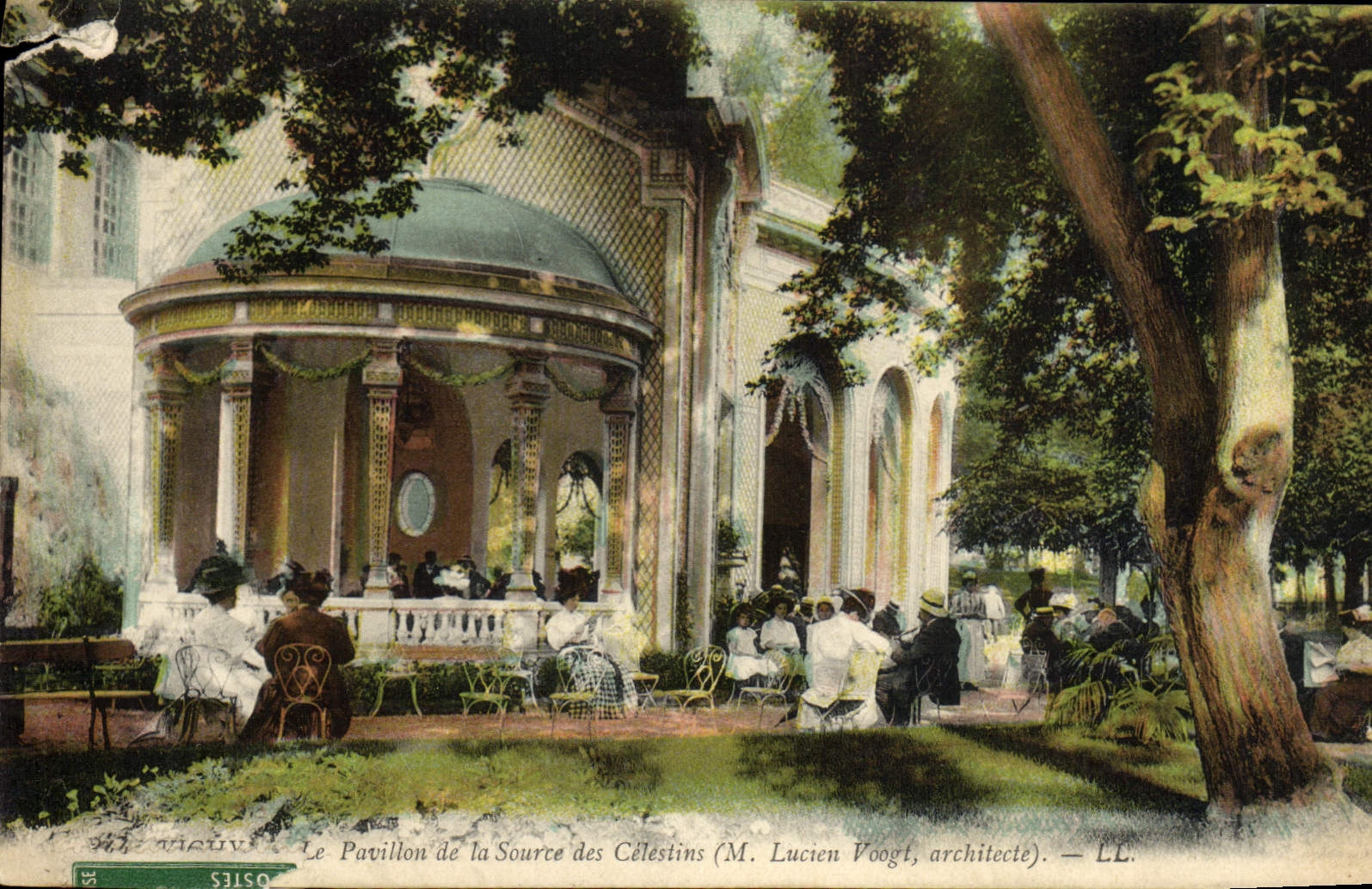 VINTAGE POSTCARD Hydrotherapy House Of the Source Of Celestins