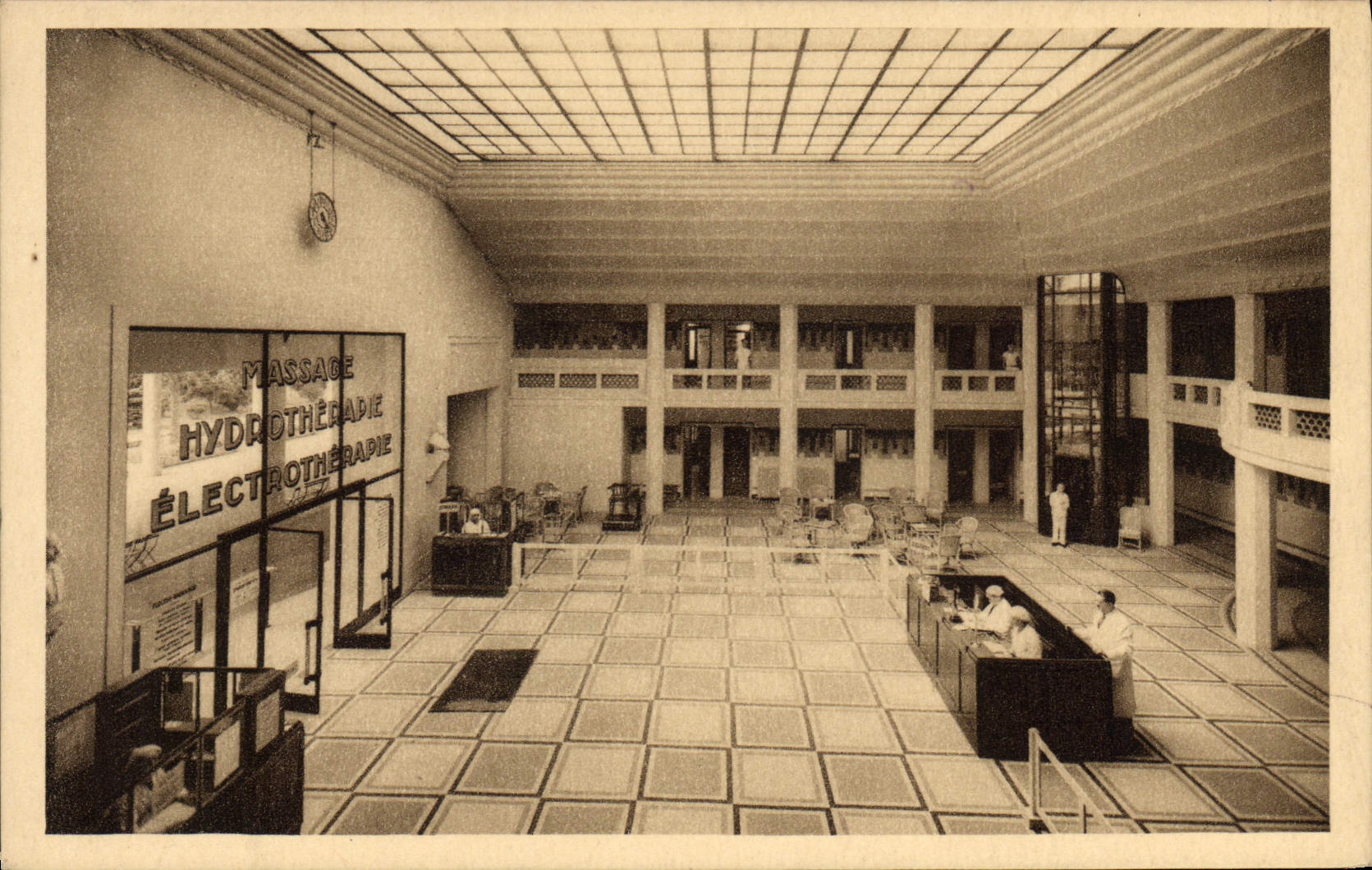 VINTAGE POSTCARD Hydrotherapy Vittel Detoxication Kidneys Hepar Source for the liver