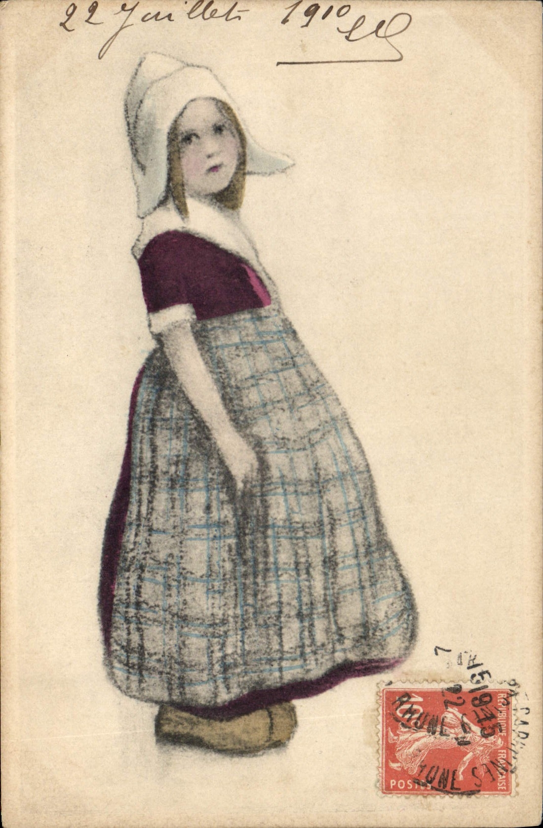 VINTAGE POSTCARD Fantasy Illustrator Netherlands Child