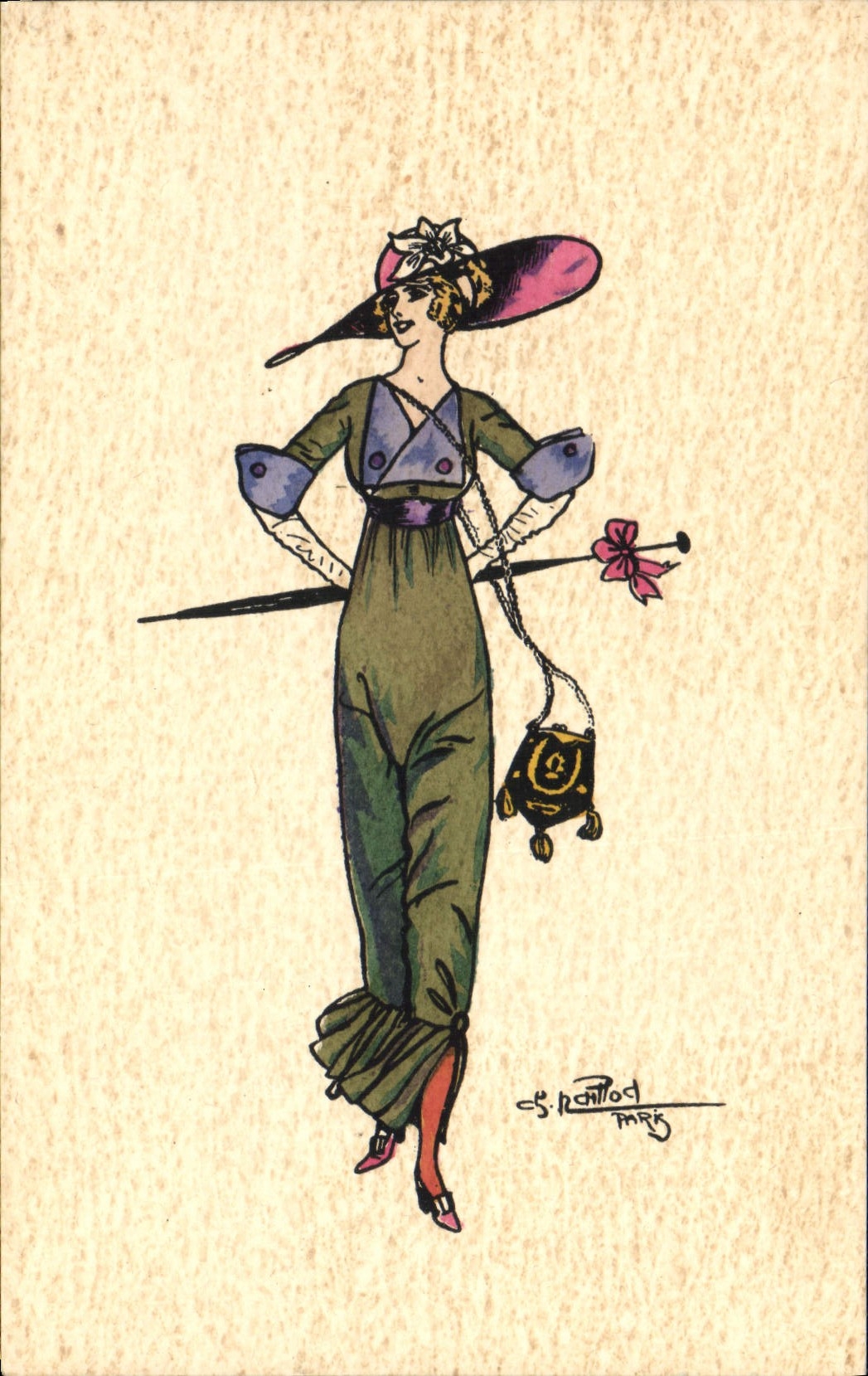 CPA Fantaisie Illustrateur Raillod Femme