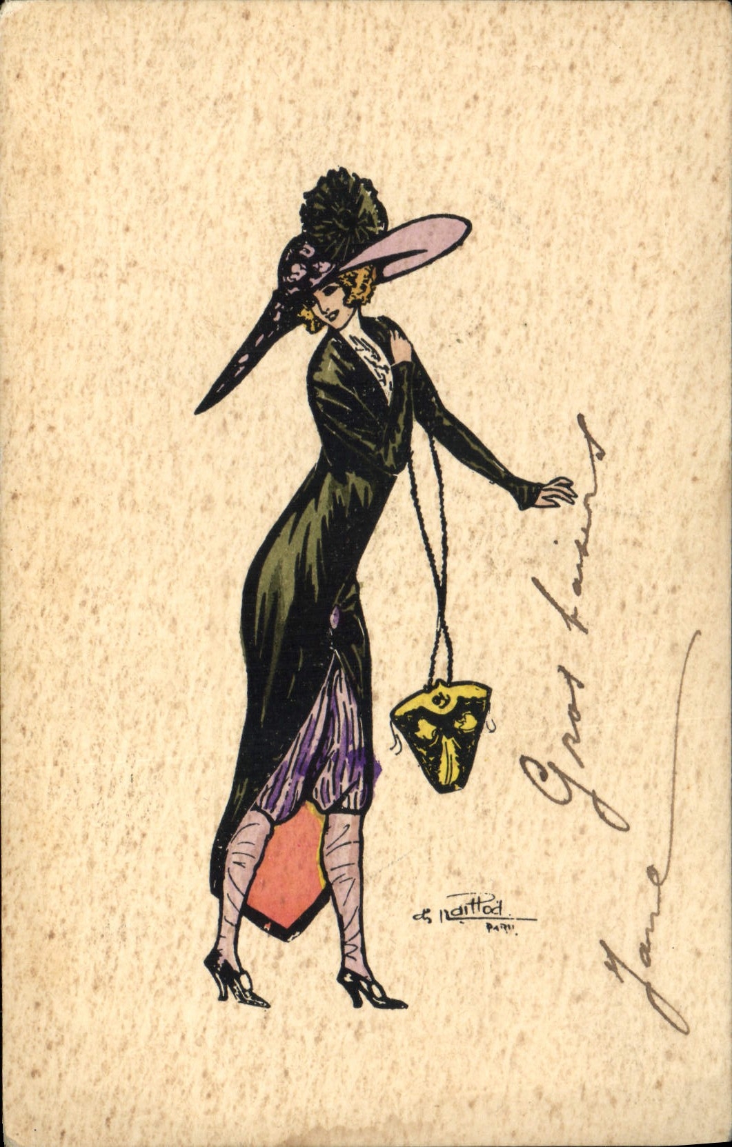 VINTAGE POSTCARD Fantasy Raillod Illustrator