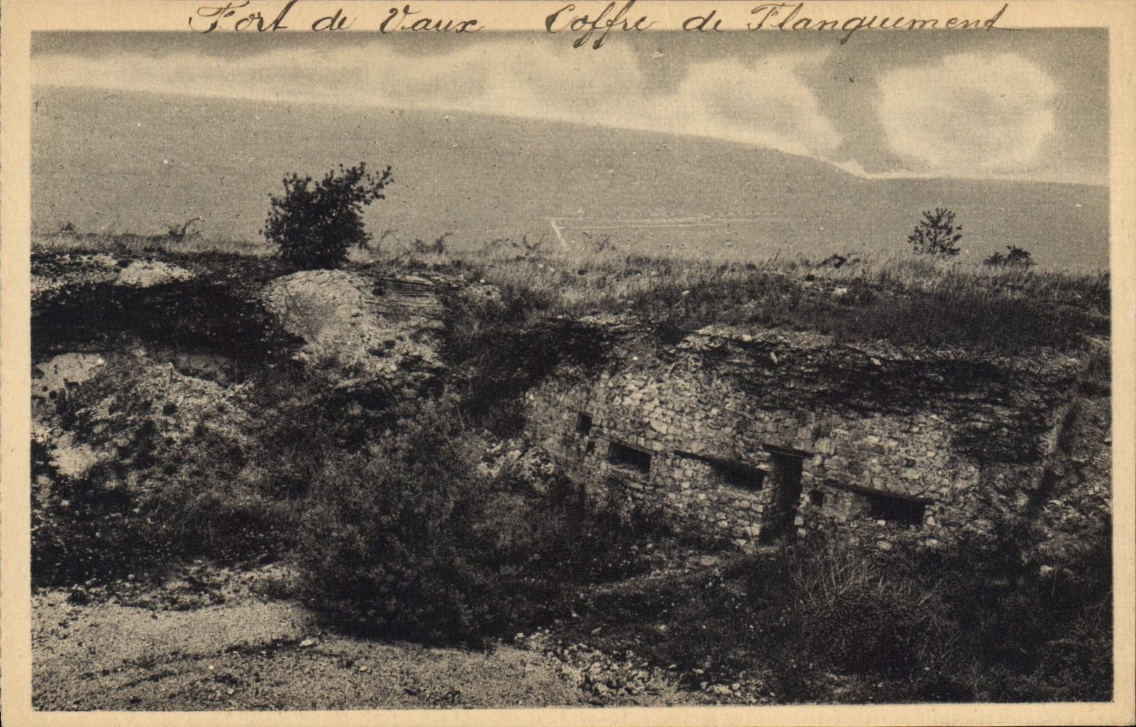 CPA Militaria Fort De Vaux Coffre De Flanquement