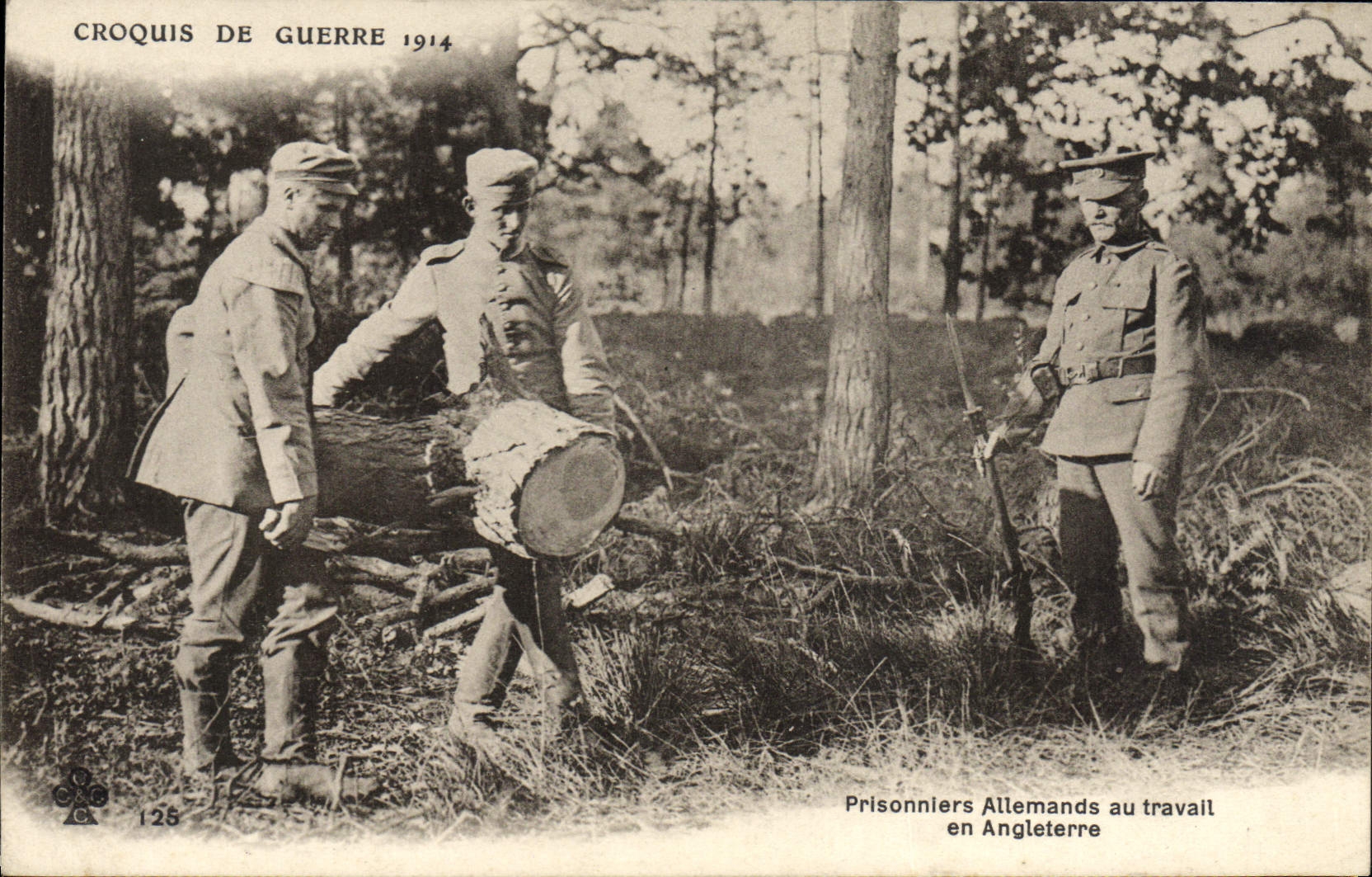 CPA Militaria Prisonniers Allemands Au Travail En Angleterre