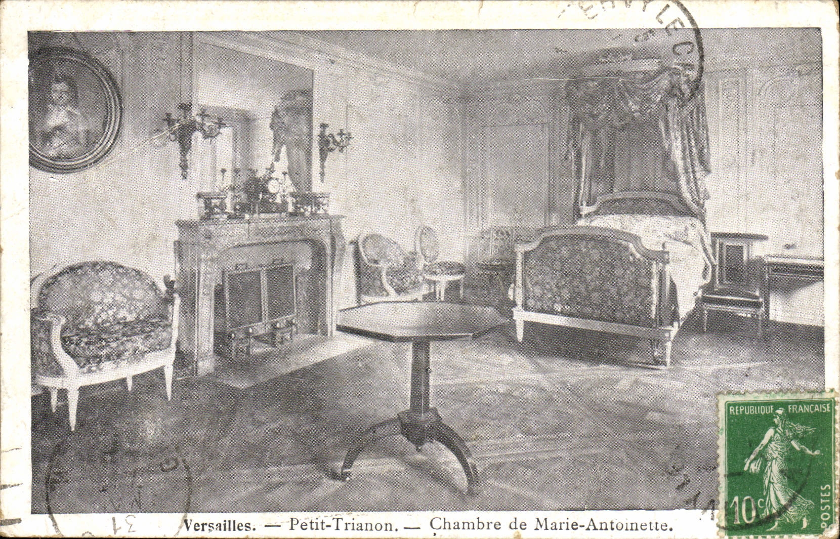 CPA Versailles Petit Trianon Chambre De Marie Antoinette
