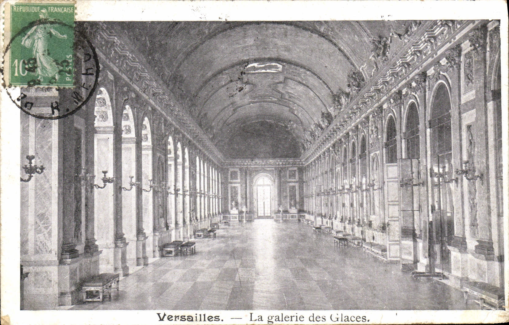 POSTAL Versalles de la VENDIMIA que la galería del hiela