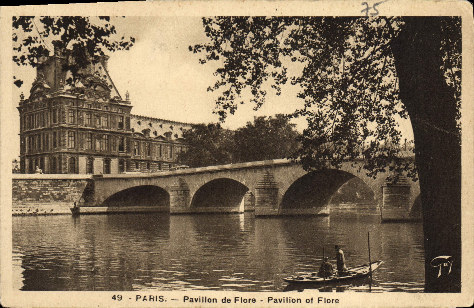 CPA Paris Pavillon De Flore