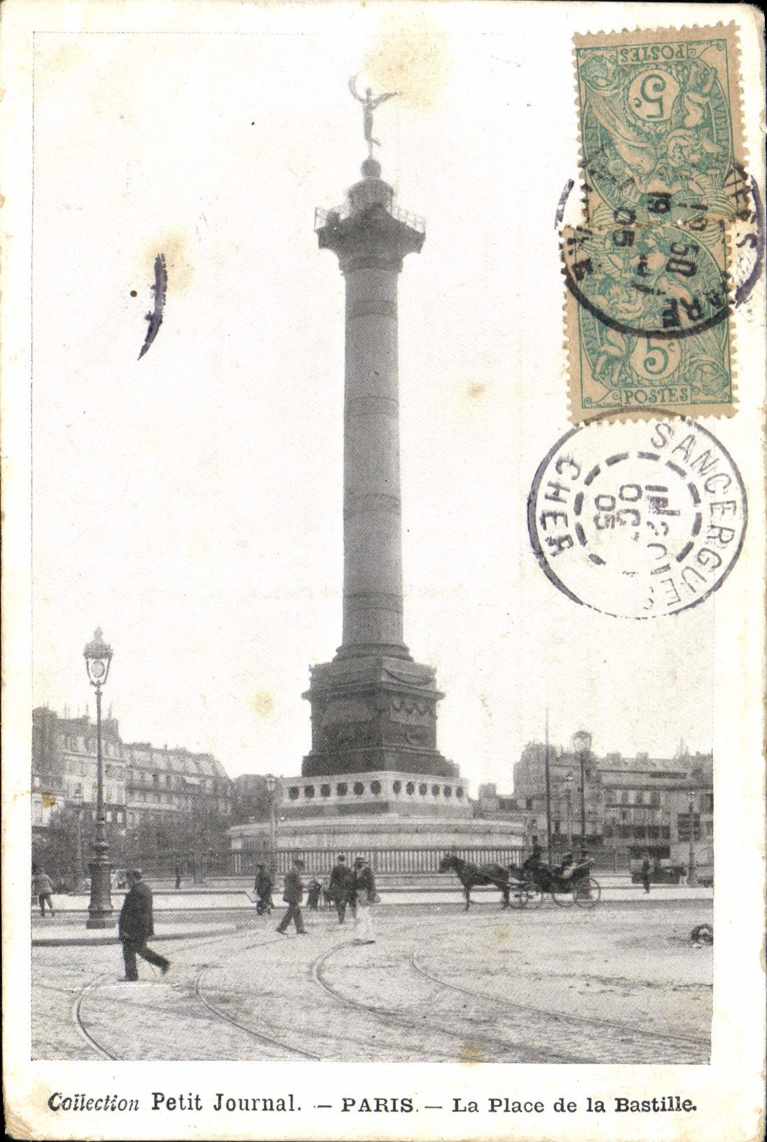 CPA Paris La Place De La Bastille