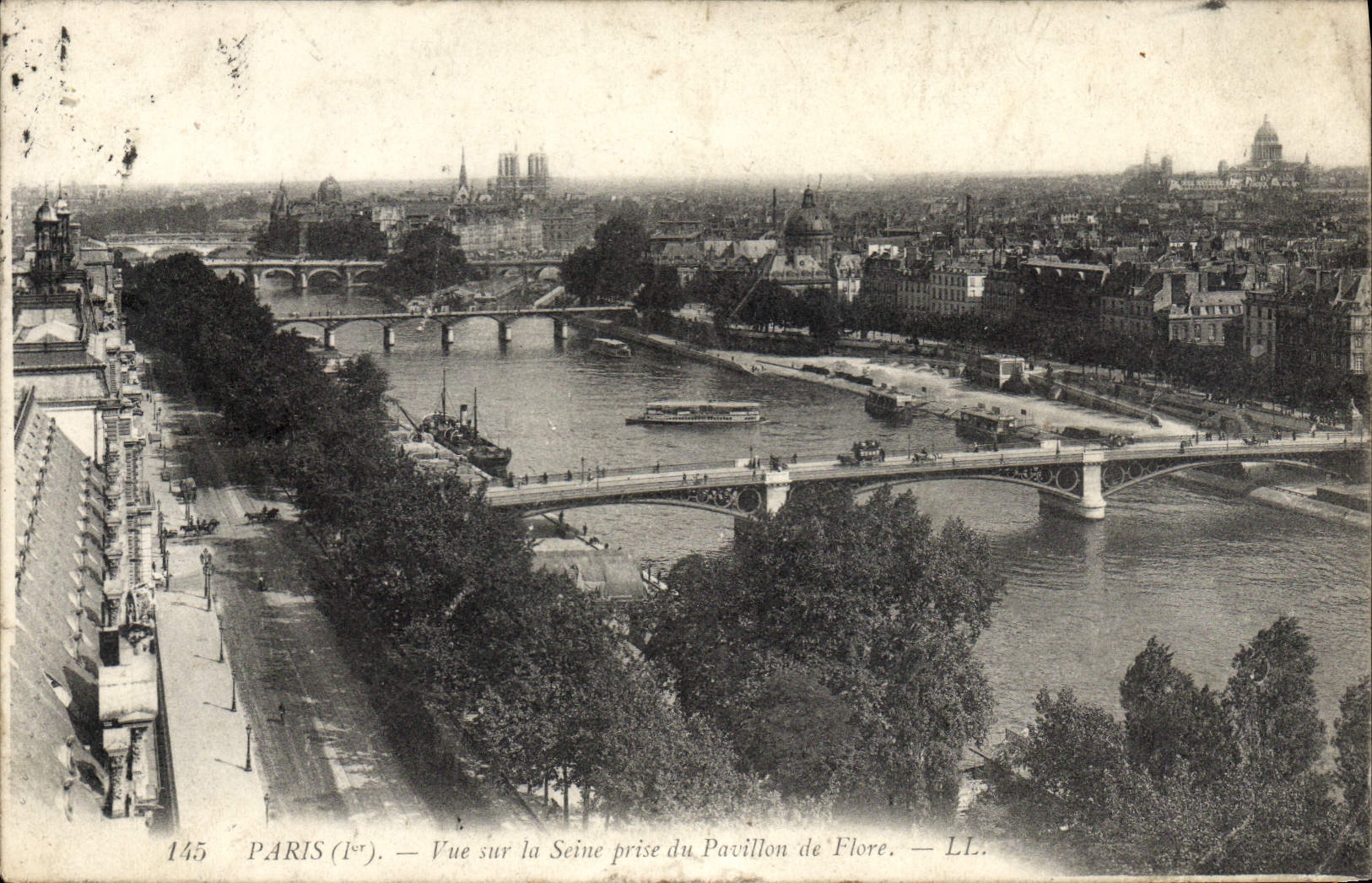 CPA Paris Vue Sur La Seine Prise Du Pavillon de Flore 