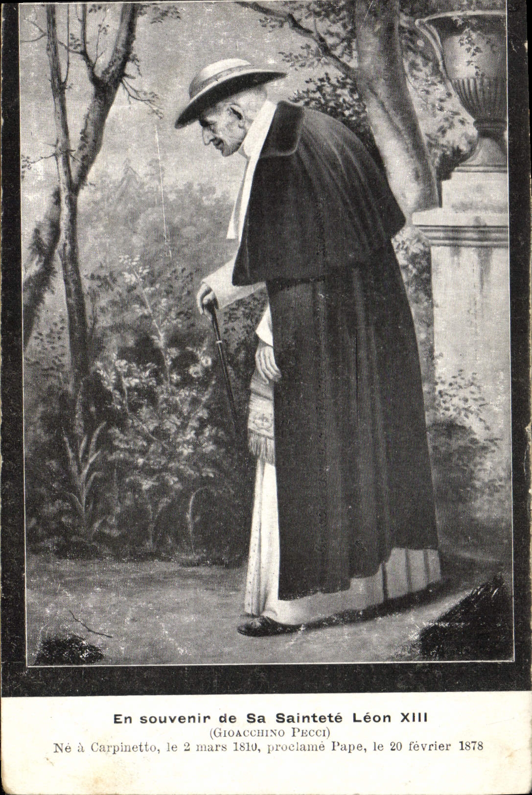 VINTAGE POSTCARD Pope in remembering his holiness Leon XIII