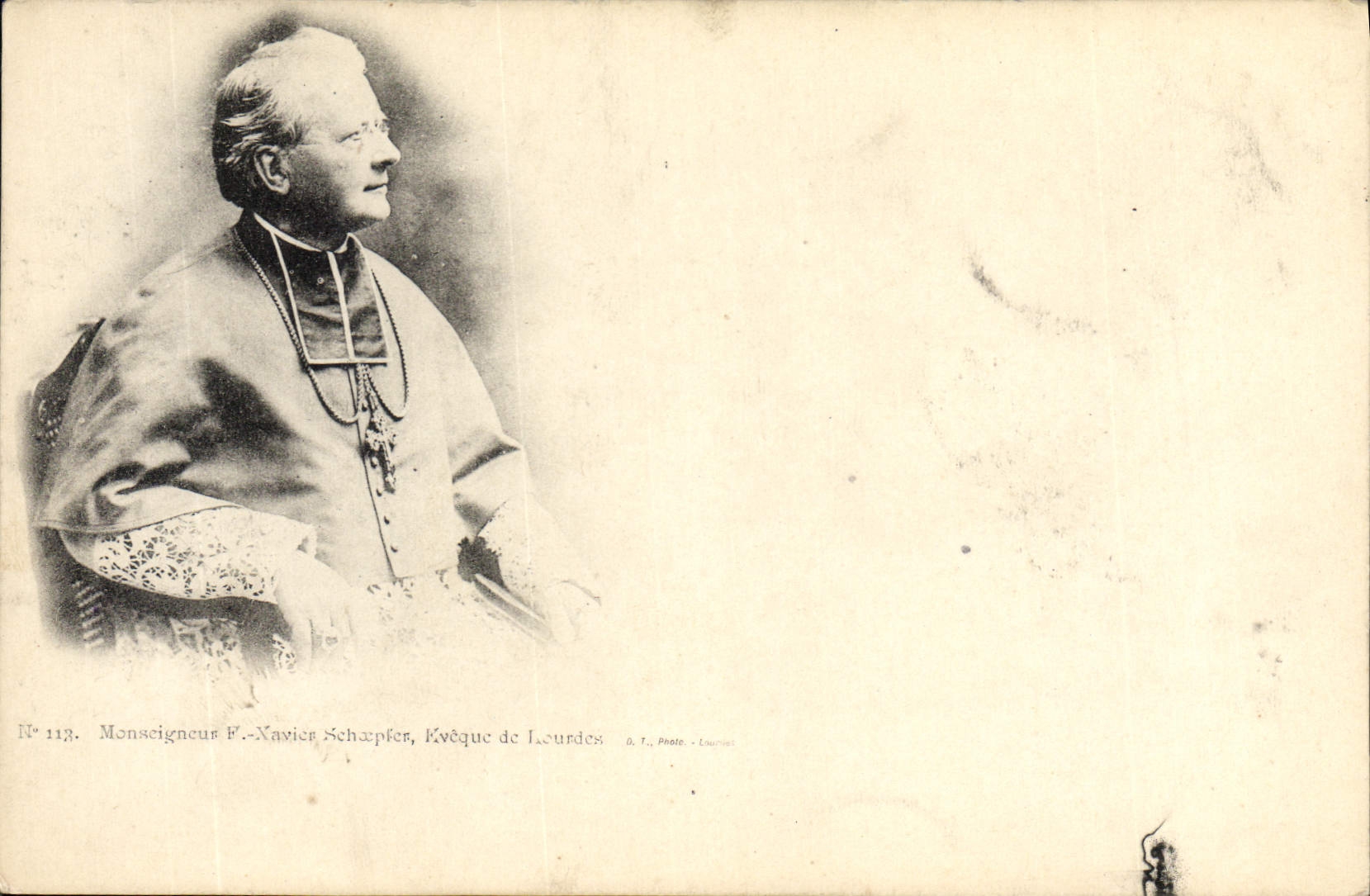 CPA Monseigneur Xavier Schaepfer Eveque de lourdes 