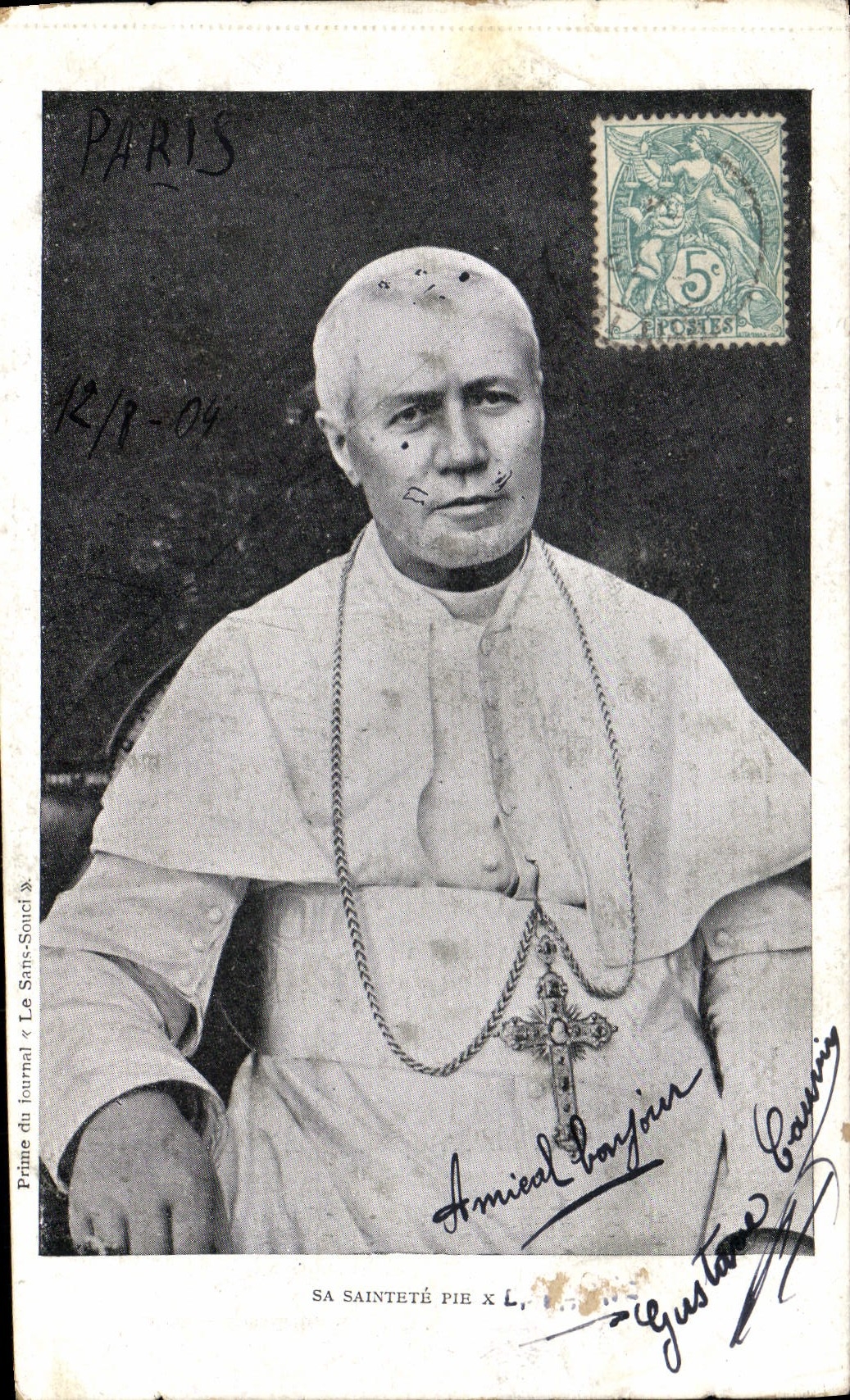 CPA Pape Sa Majeste Pi X
