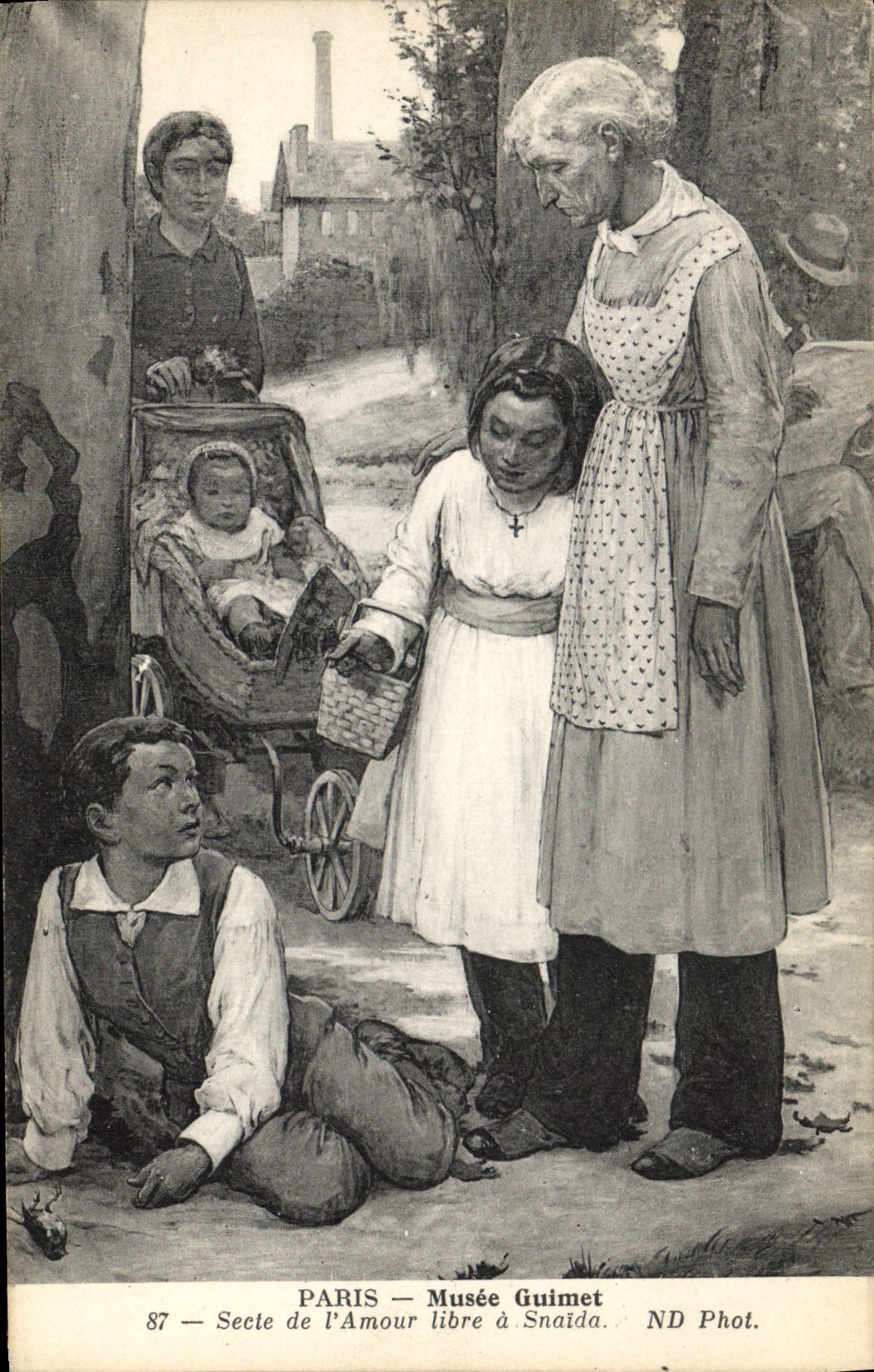 CPA Paris Musee Guimet Secte de l'amour libre a Snaida
