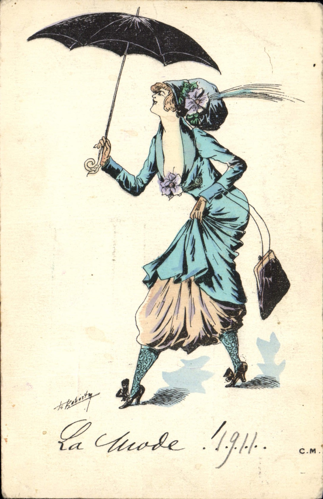 CPA Fantaisie Illustrateur Roberty La mode 1911
