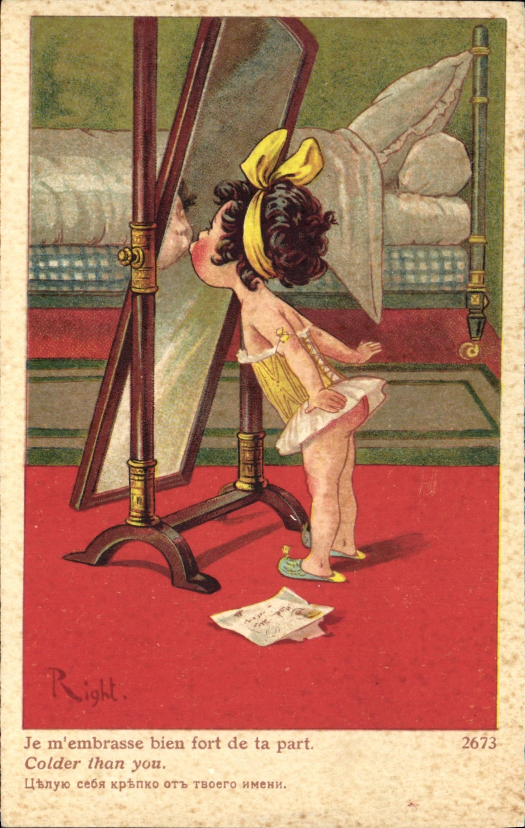 CPA Fantaisie Illustrateur Right Enfant