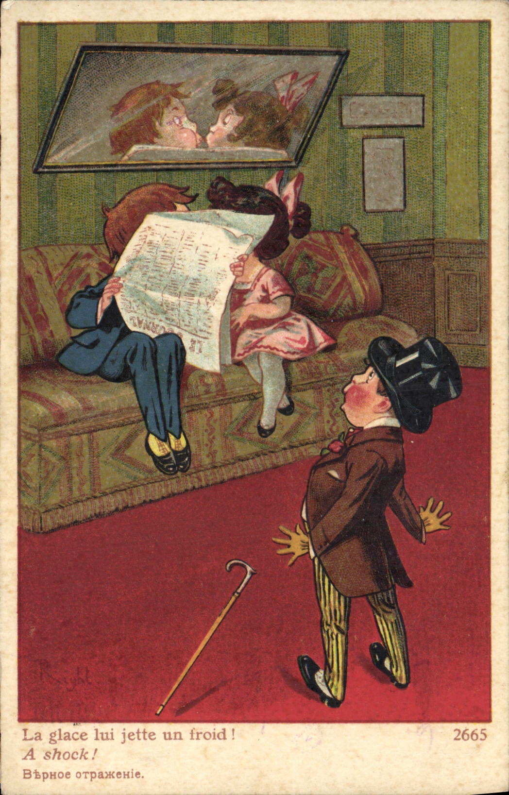 CPA Fantaisie Illustrateur Right Enfants