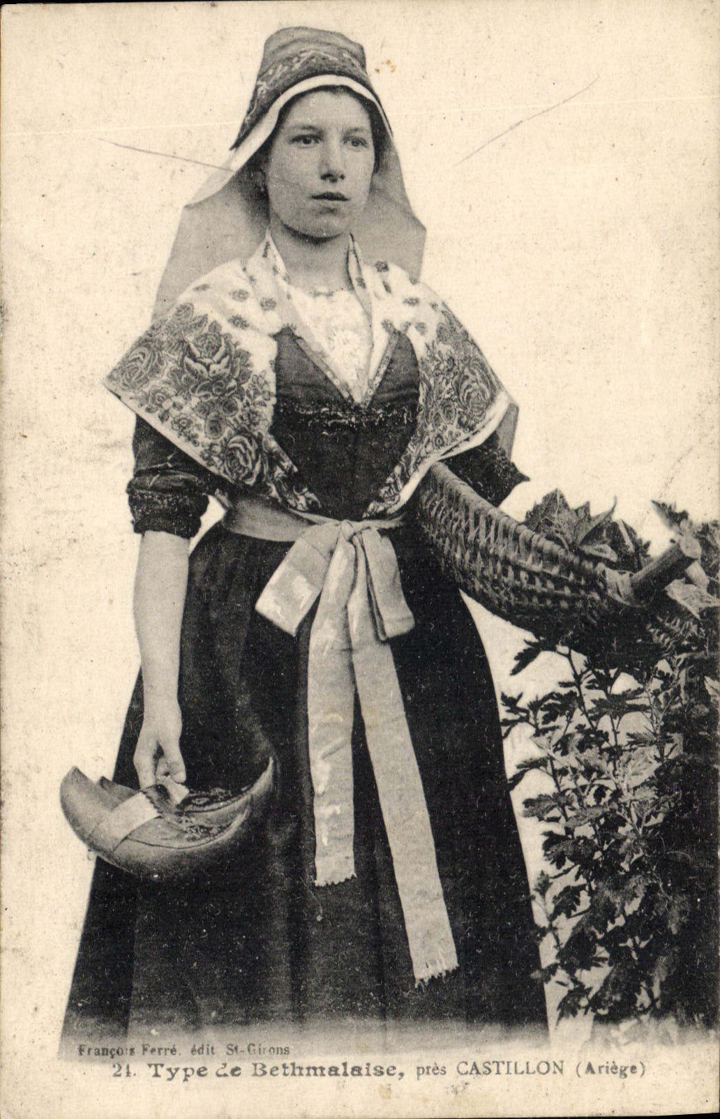 CPA Folklore Bethmalaise pres Castillon Ariege