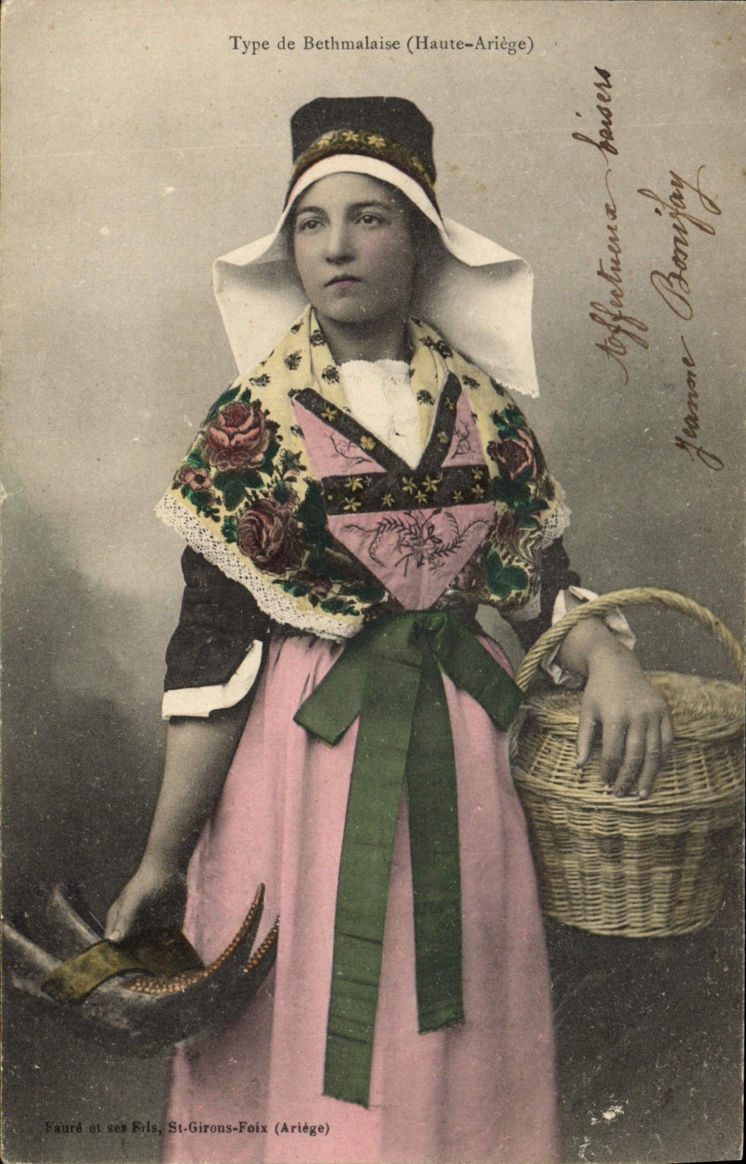 CPA Folklore Type de Bethmalaise Haute Ariege 