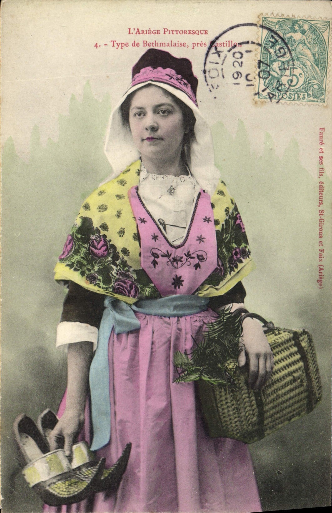 CPA Folklore Types de Bethmalaises pres Castillon Ariege 