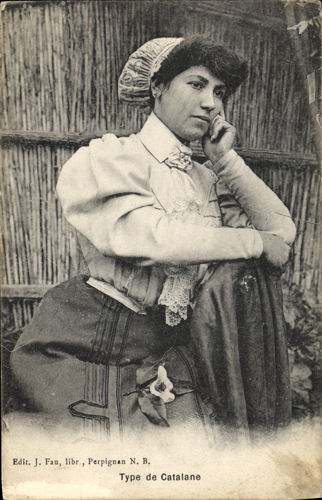 CPA Folklore Type de Catalane