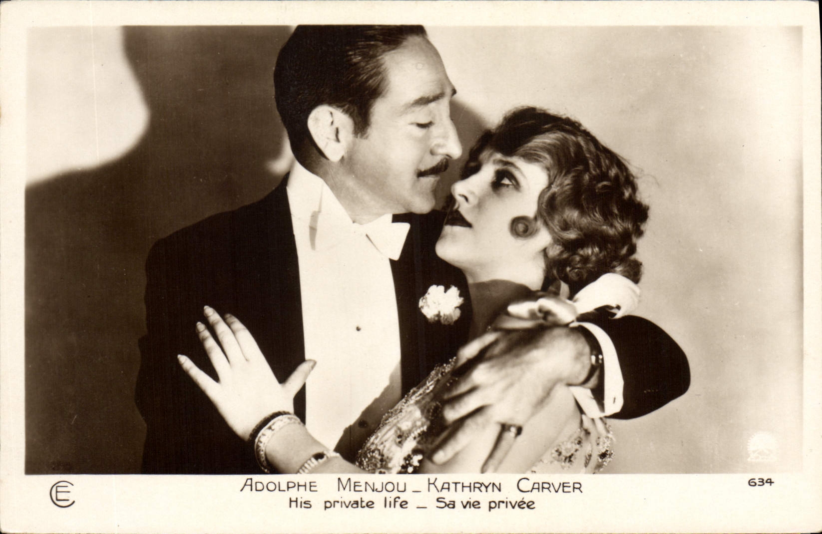 MODERN CARD Cinema Adolphe Menjou Kathryn Carver