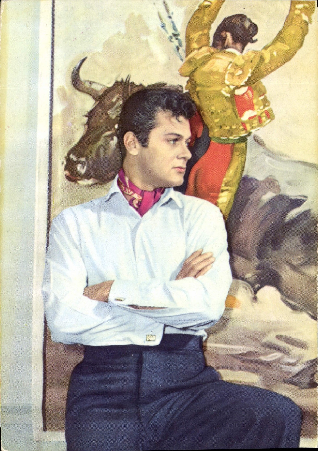 CPM Cinema Tony Curtis Taureau Corrida