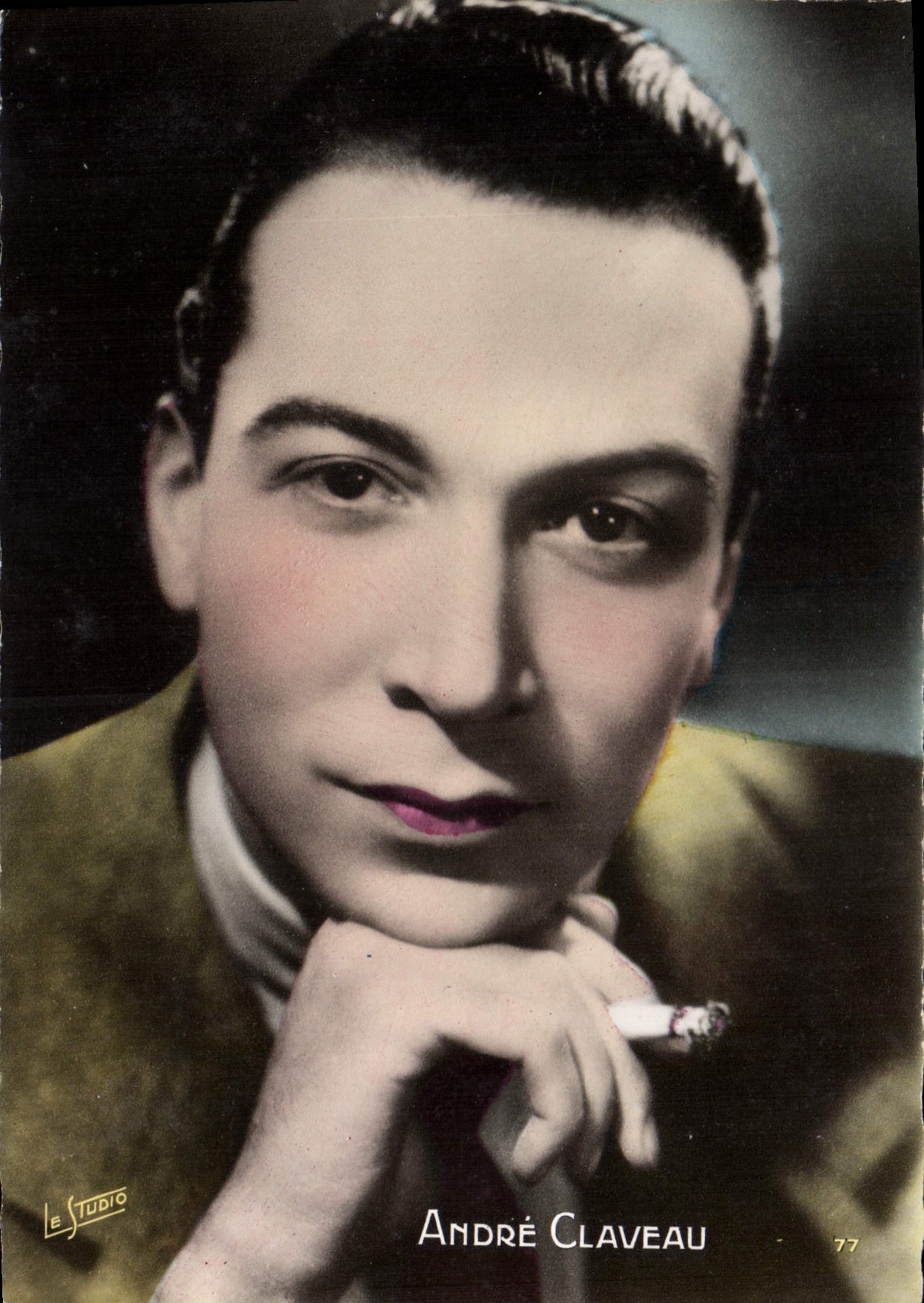 MODERN CARD Cinema Andre Claveau Cigarette Tobacco