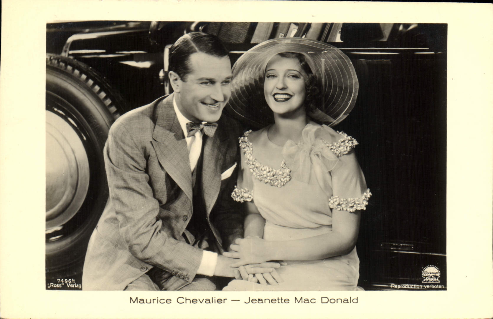 CPM Cinema Maurice Chevalier Jeanette Mac Donald